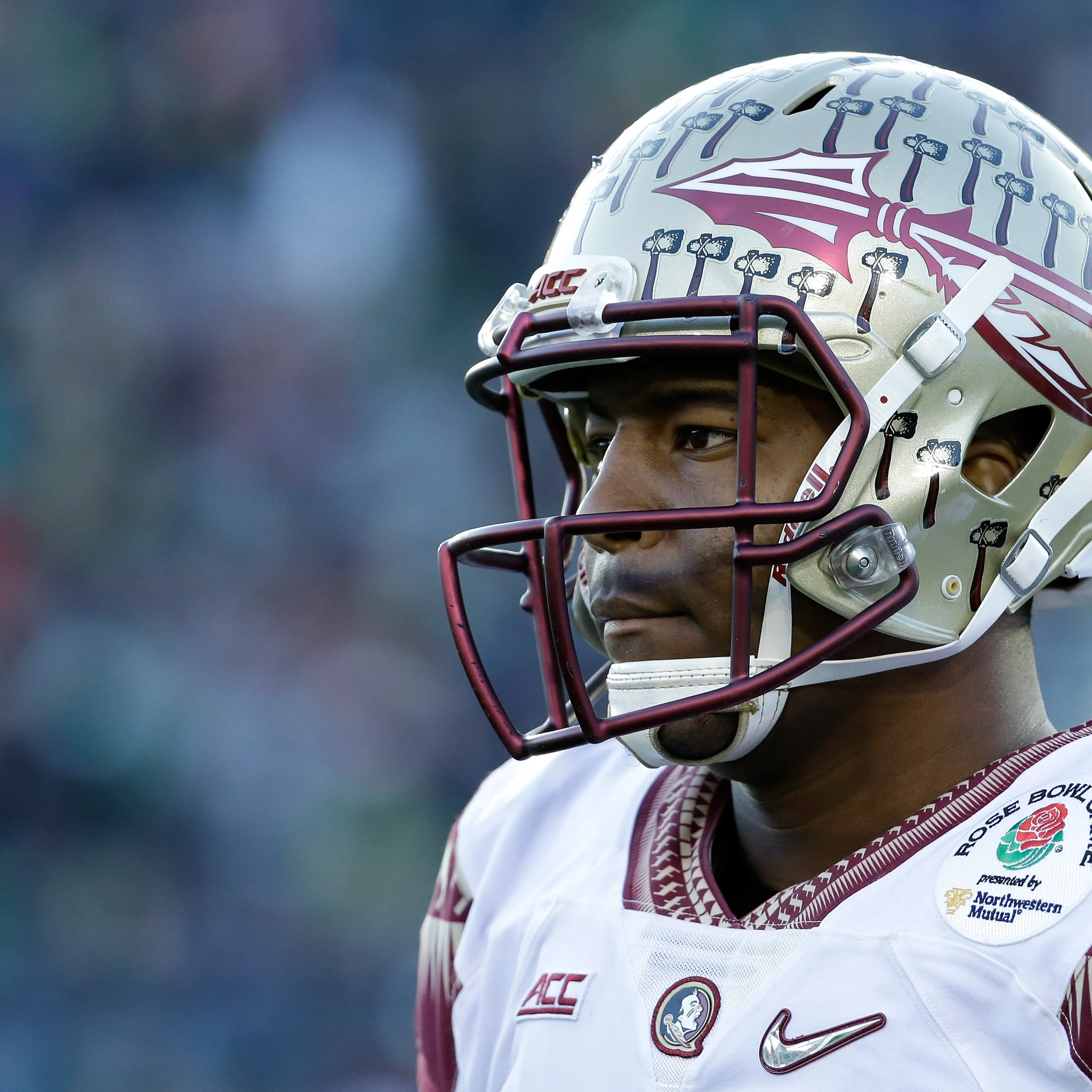 Jameis Winston during the College Football Playoff Semifinal at the Rose Bowl on Jan. 1, 2015 in Pasadena, California.