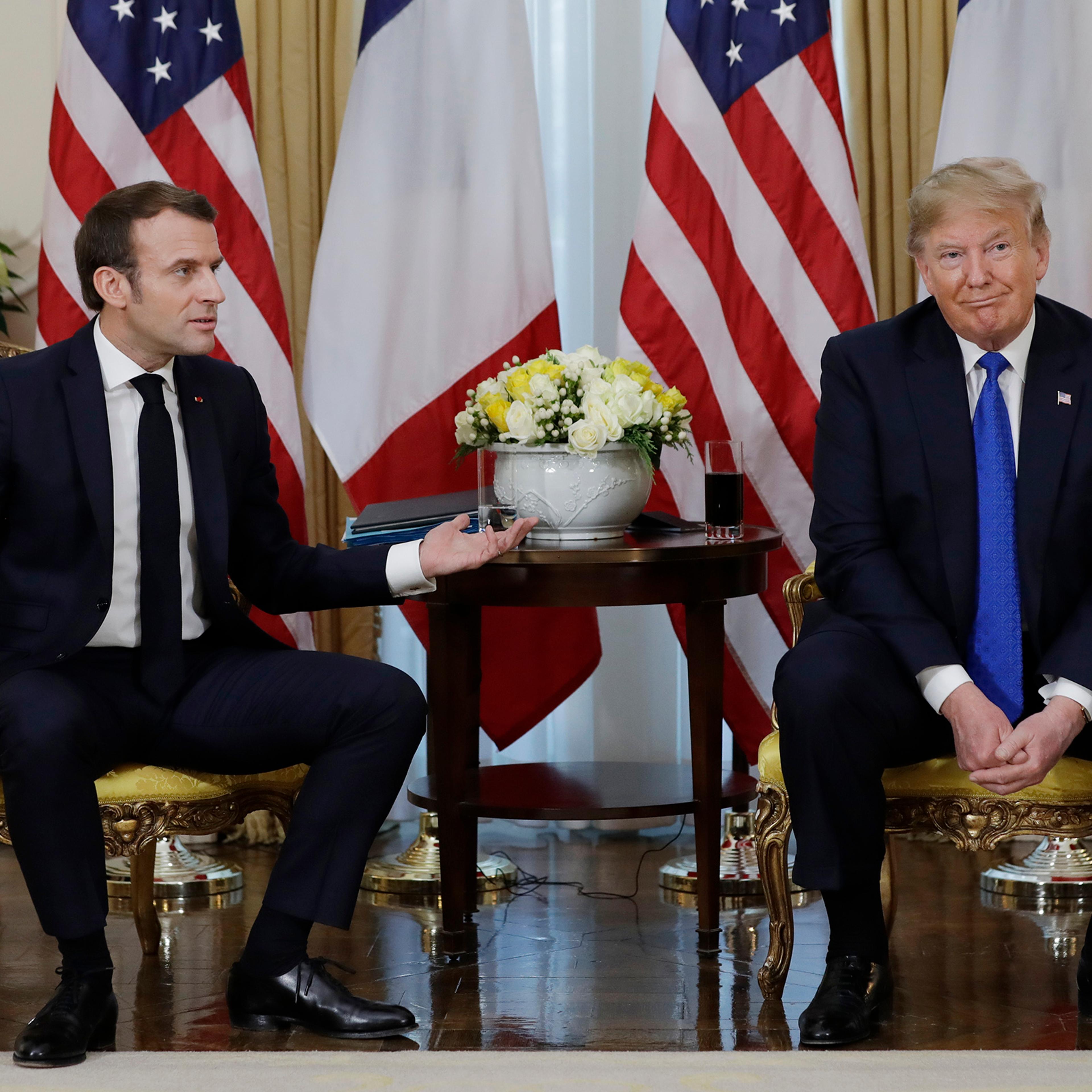 Donald Trump,Emmanuel Macron