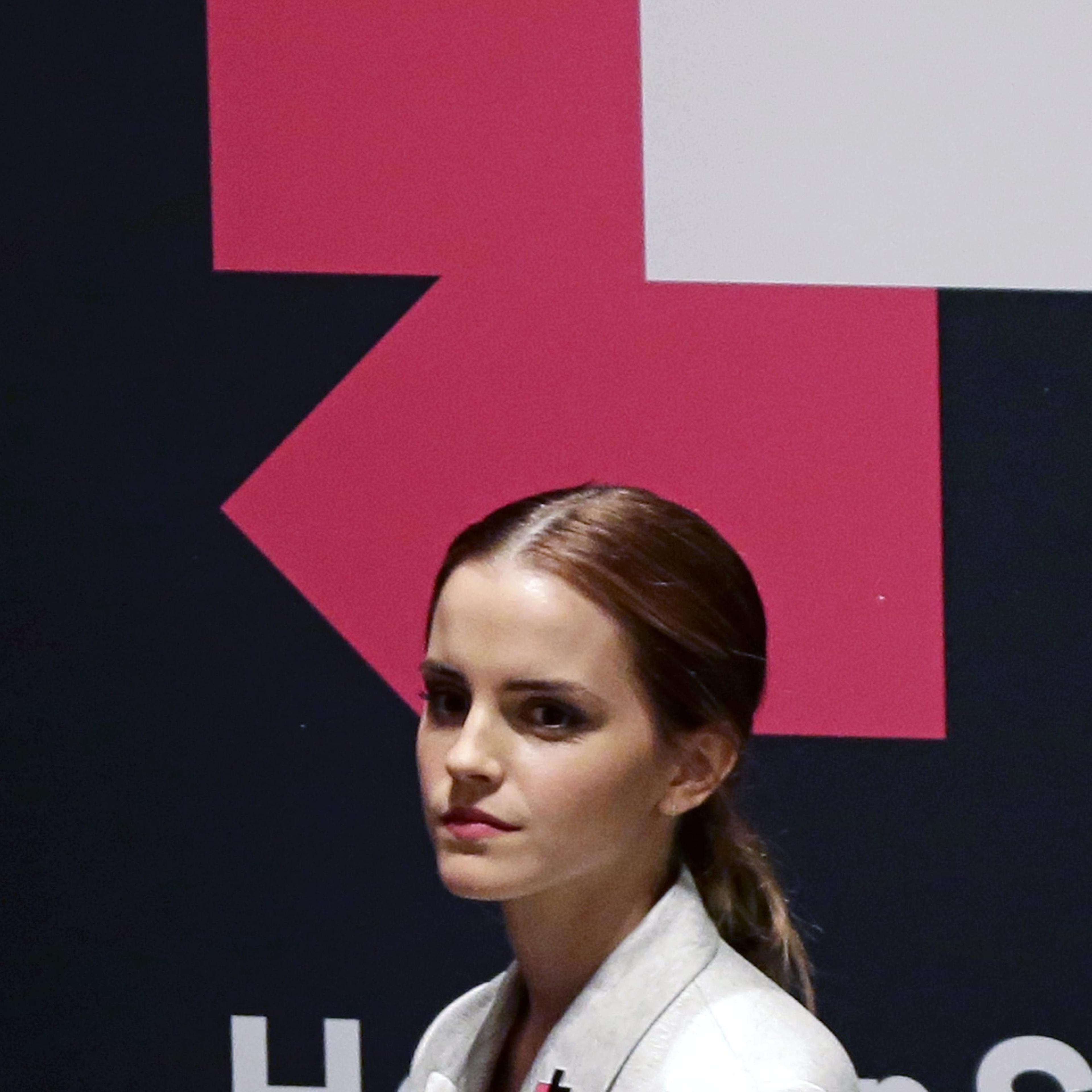UN Women Goodwill Ambassador British actress Emma Watson attends HeForShe Campaign in New York