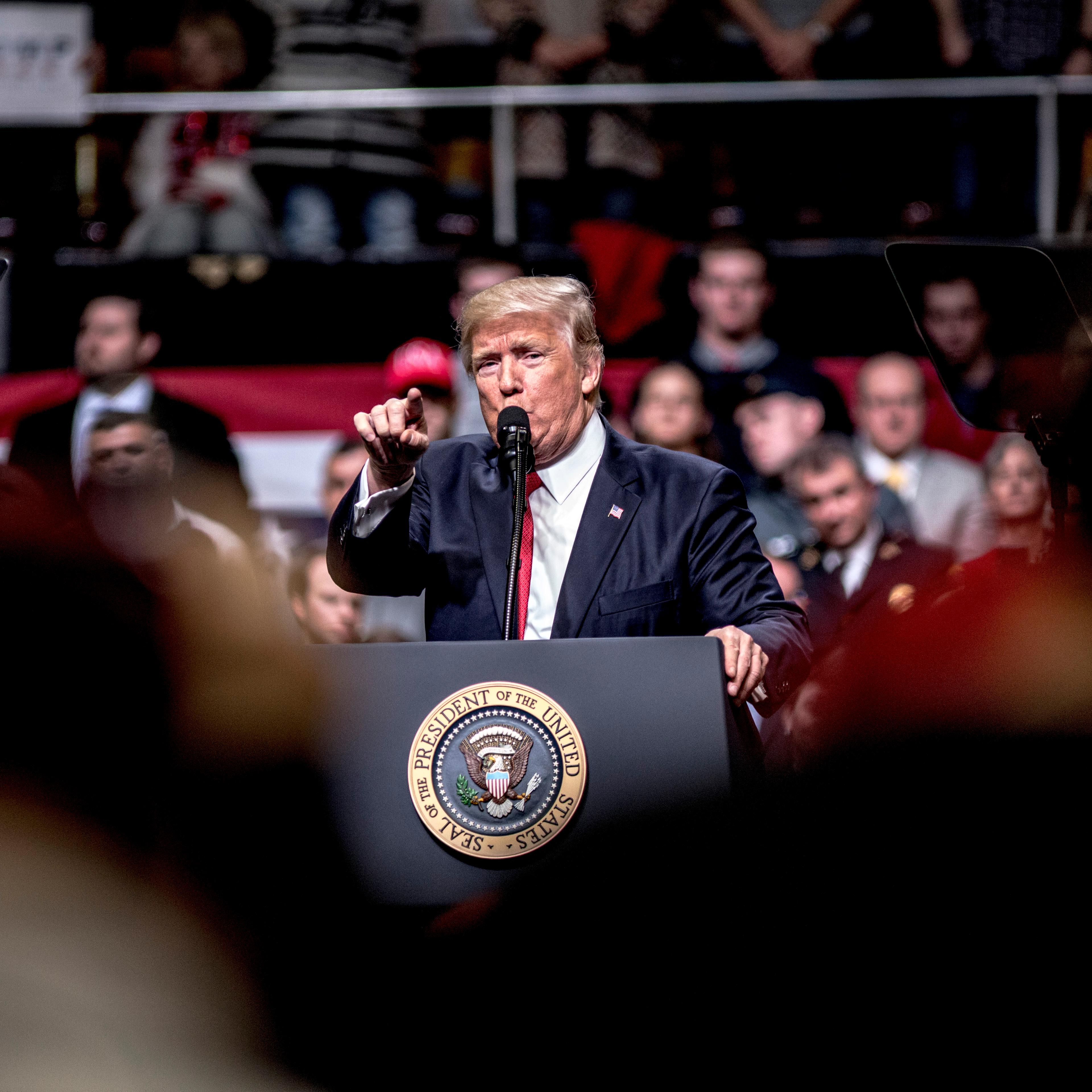 President Trump Holds Rally In Nashville, Tennessee