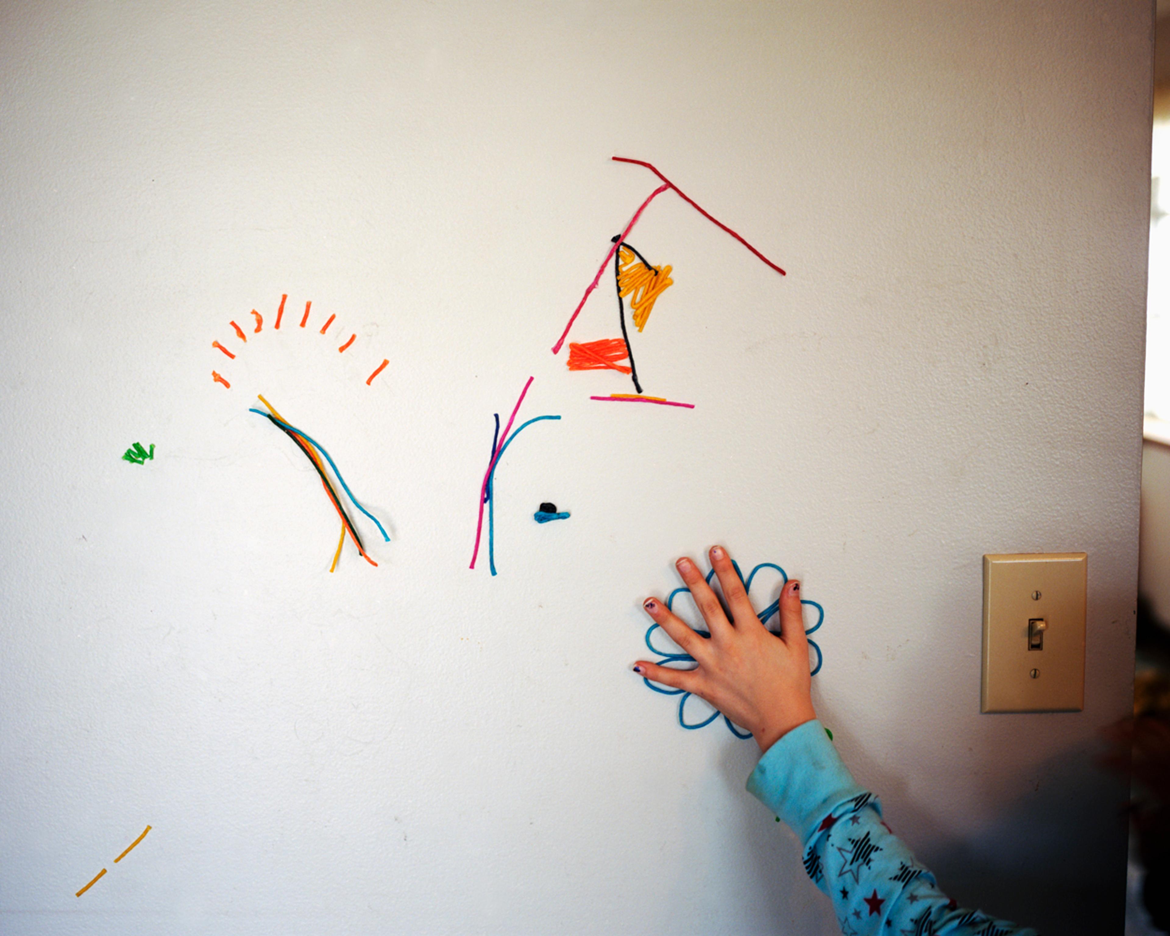 Erica’s sticky wall art. 2009