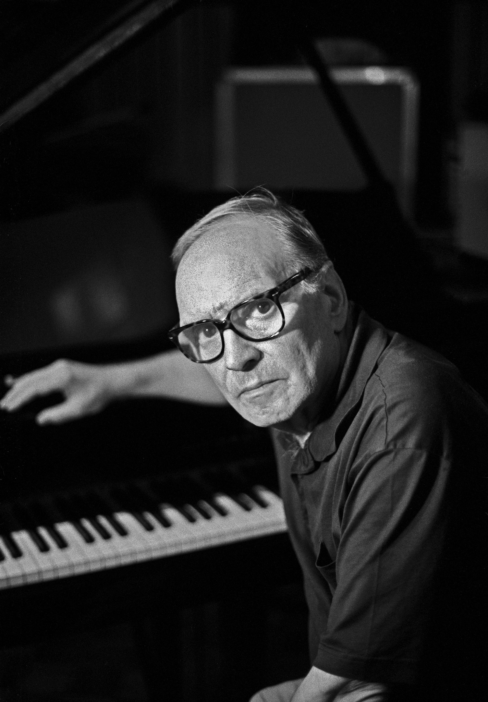 Morricone, pictured in 2003, four years before he received an Academy Award for lifetime achievement