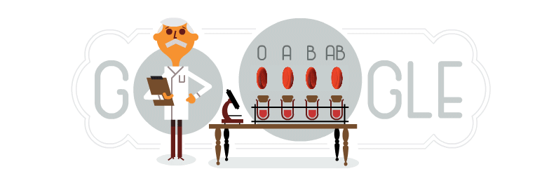 google doodle karl landsteiner