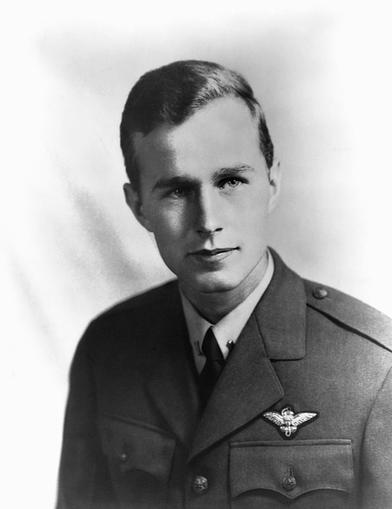 George Bush in Navy Pilot's Uniform