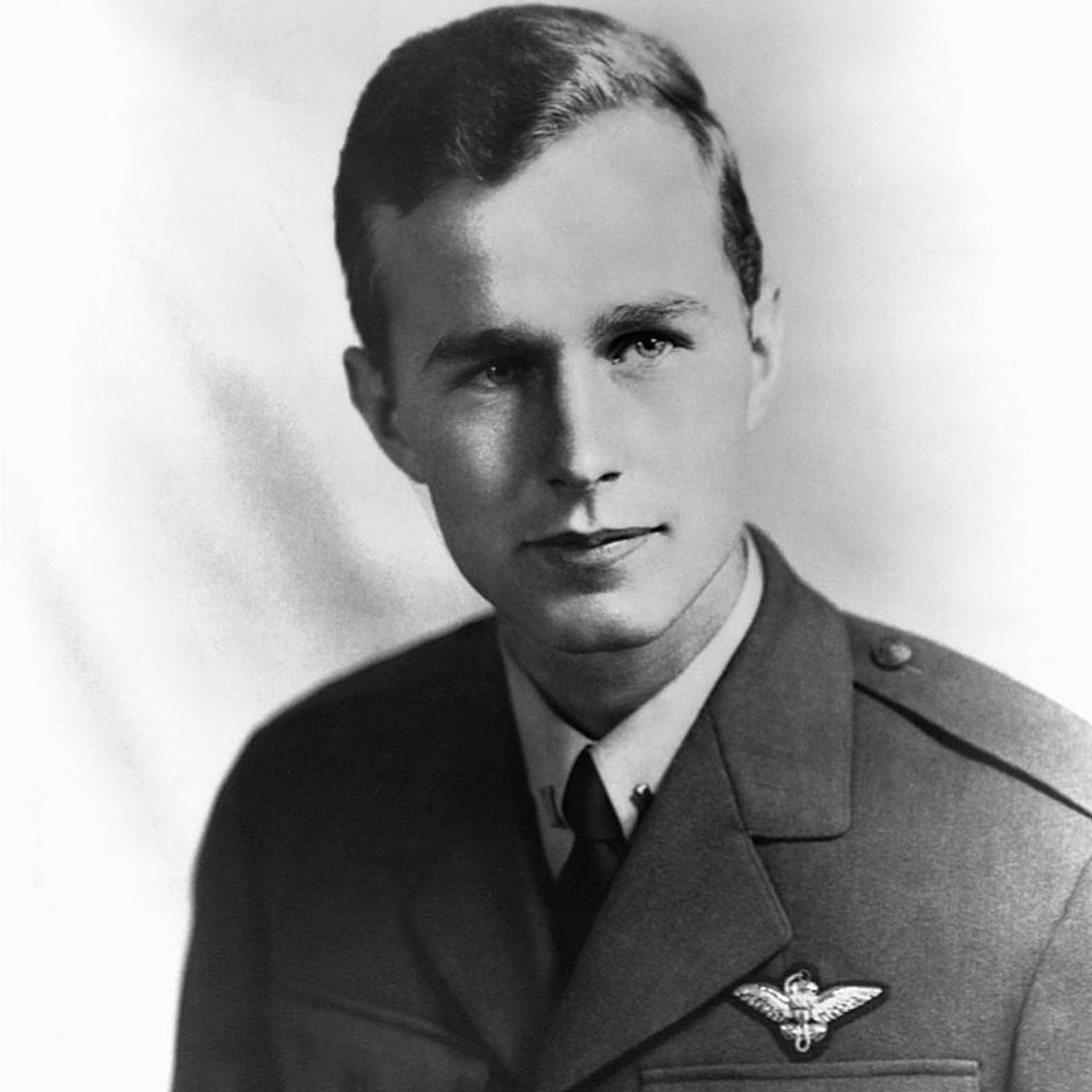 George Bush in Navy Pilot's Uniform