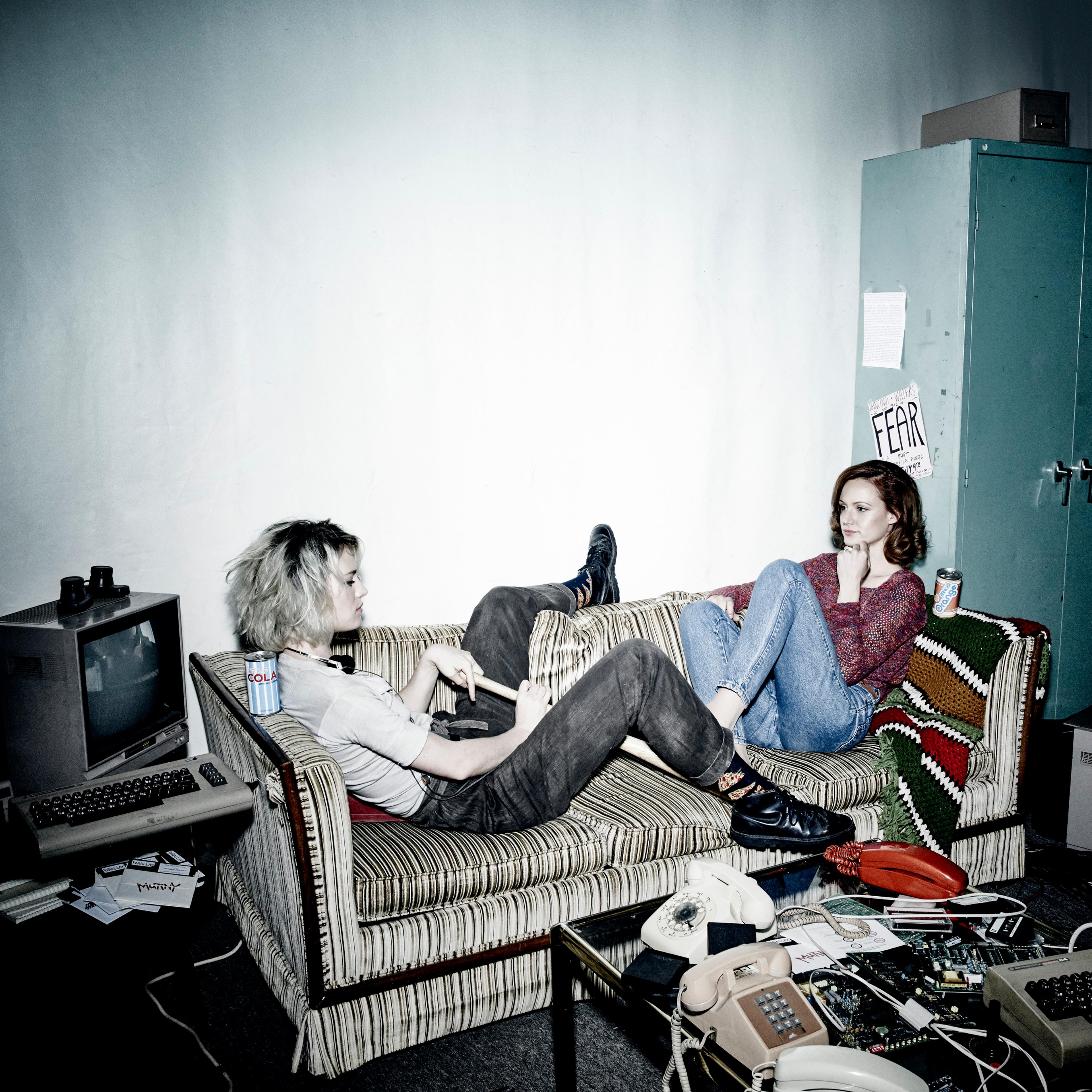 Mackenzie Davis as Cameron Howe and Kerry Bishe as Donna Clark - Halt and Catch Fire _ Season 2, Gallery - Photo Credit: Frank Ockenfels 3/AMC