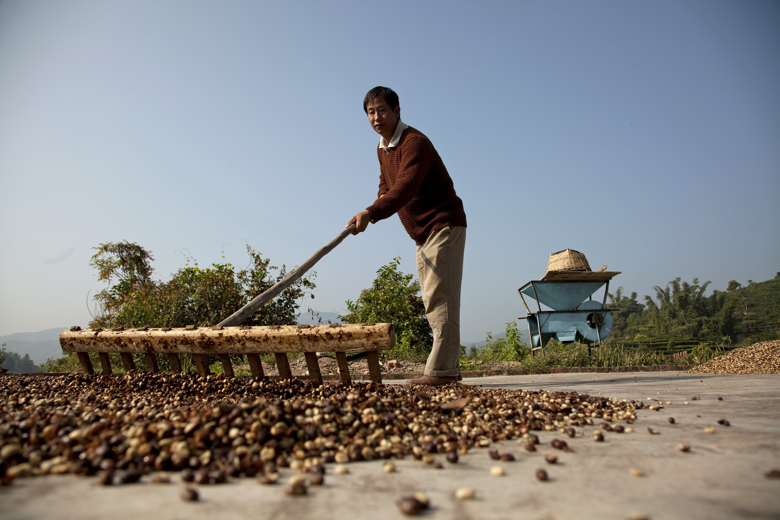 Starbucks CEO Howard Schultz Visits Coffee Farms