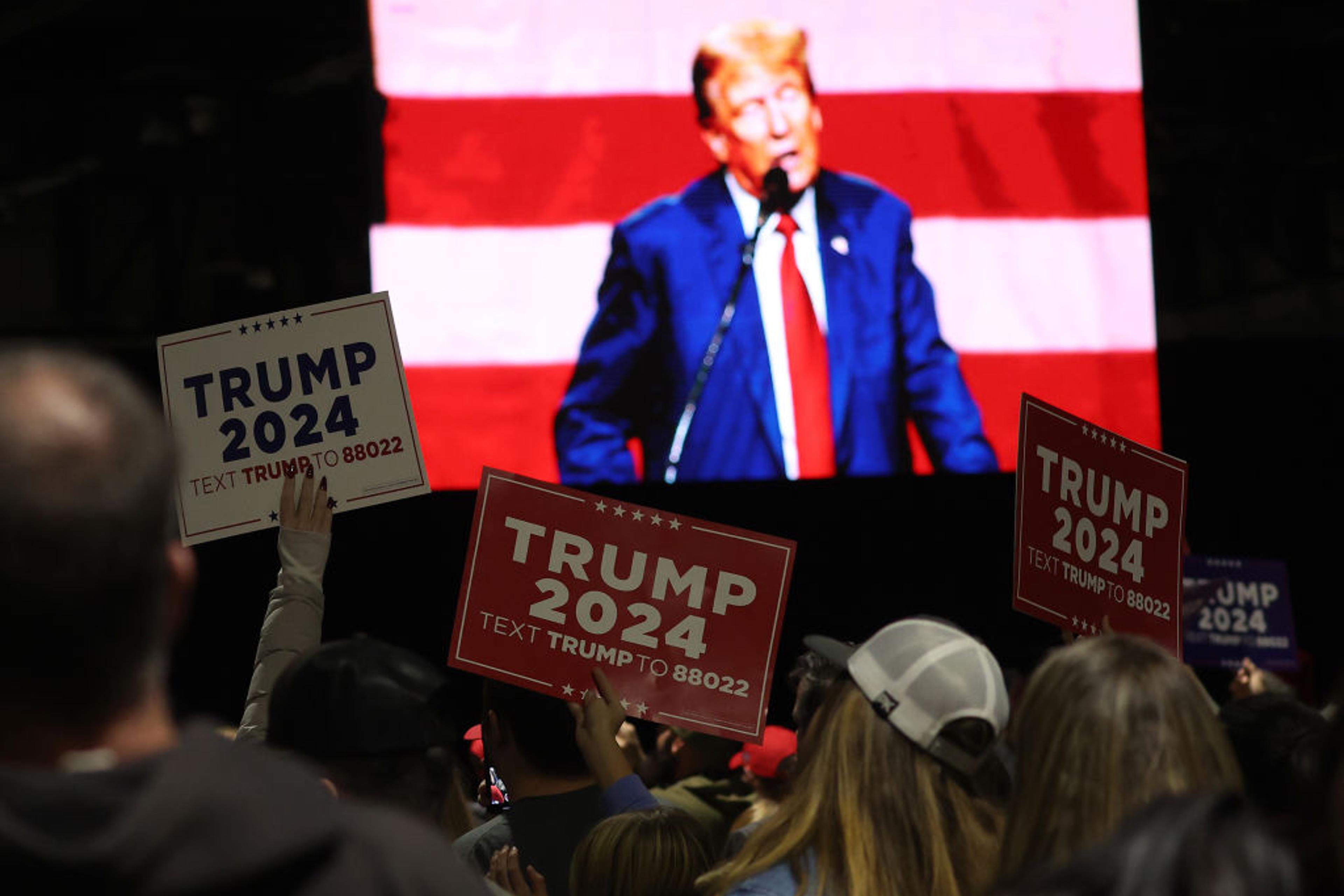 Former President Trump Holds Campaign Rally In Reno, Nevada