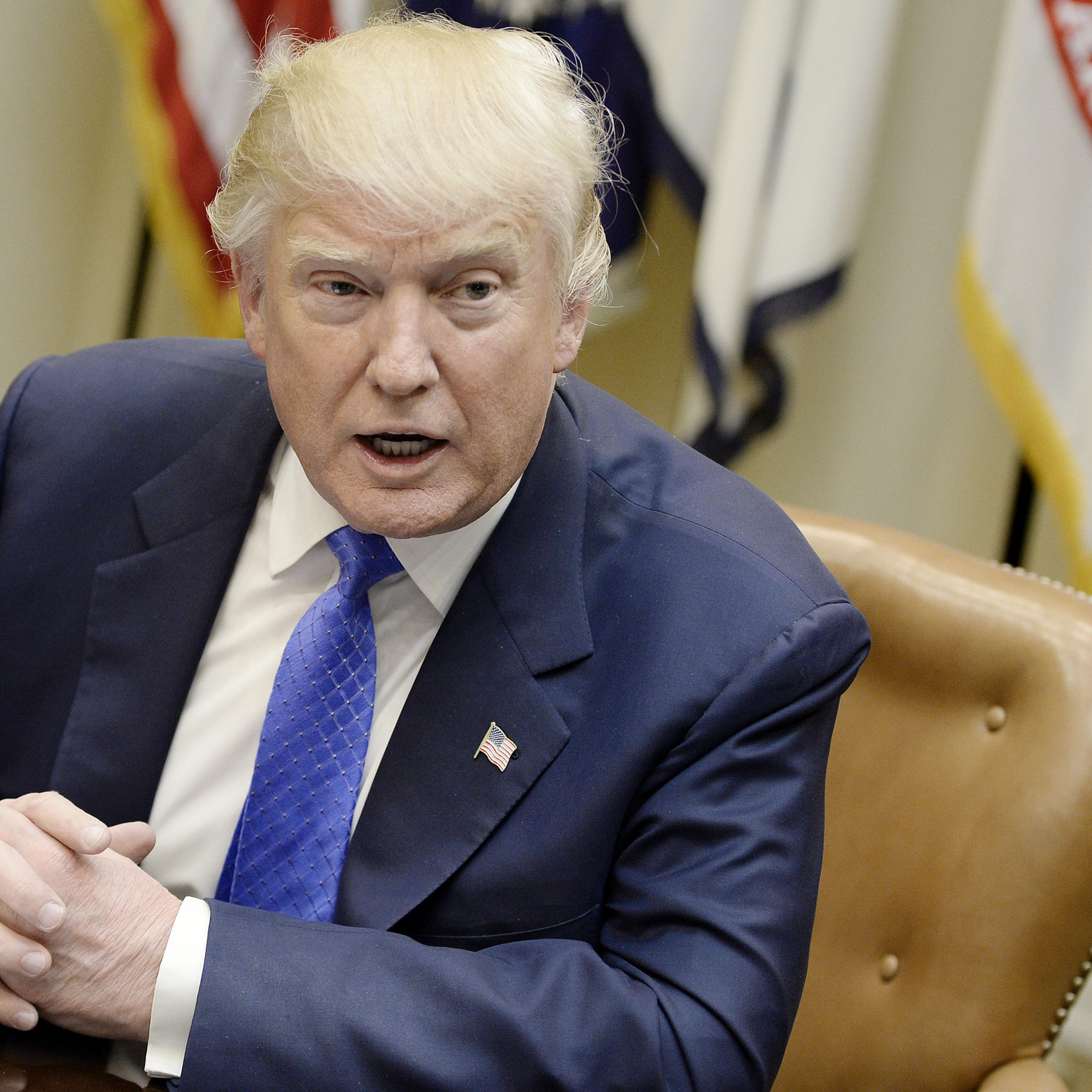 U.S. President Donald Trump Leads Listening Session On Human Trafficking