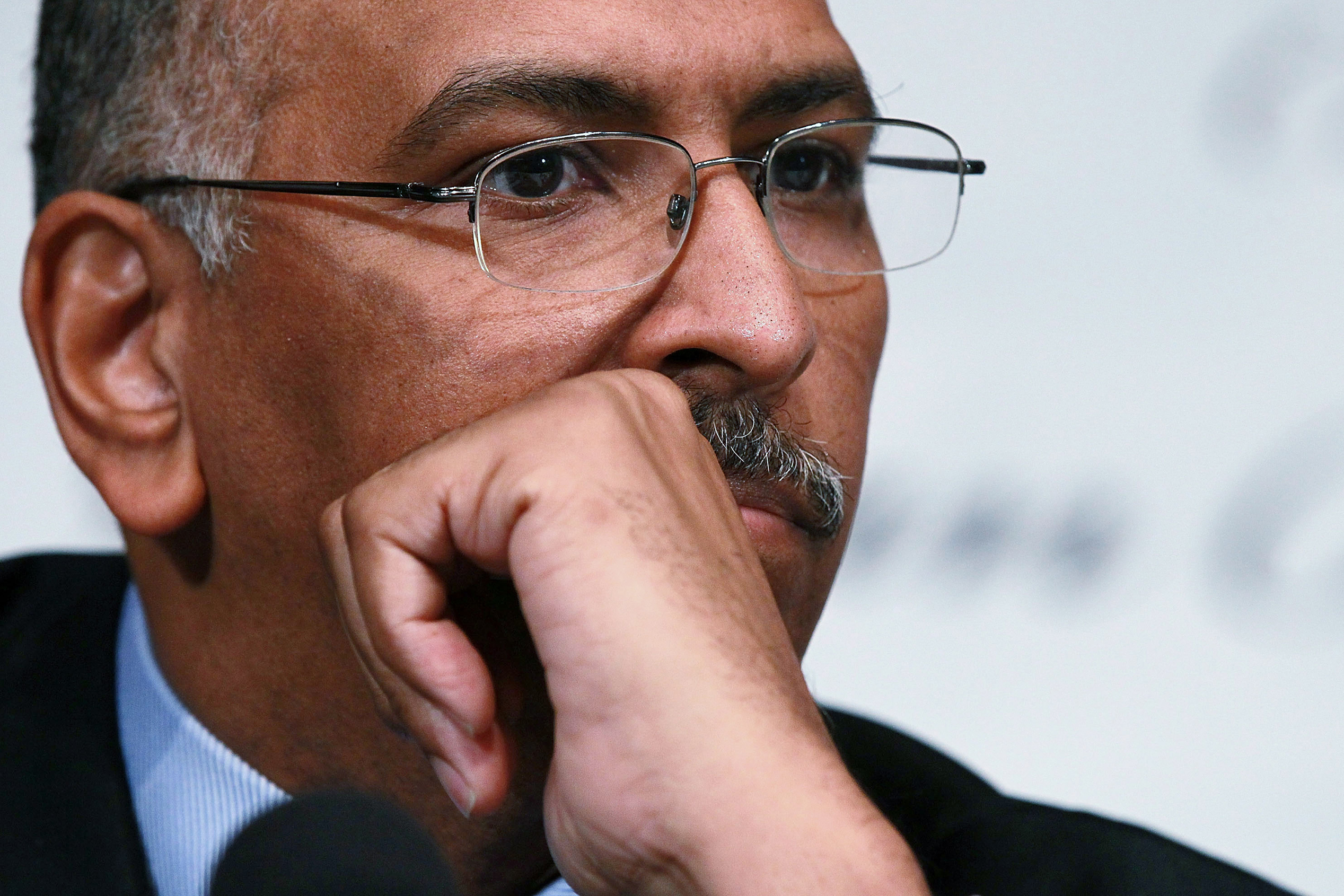 Incumbent Republican National Committee Chairman Michael Steele participates in a debate between chairmanship candidates of the RNC, on Jan. 3, 2011 in Washington, D.C.