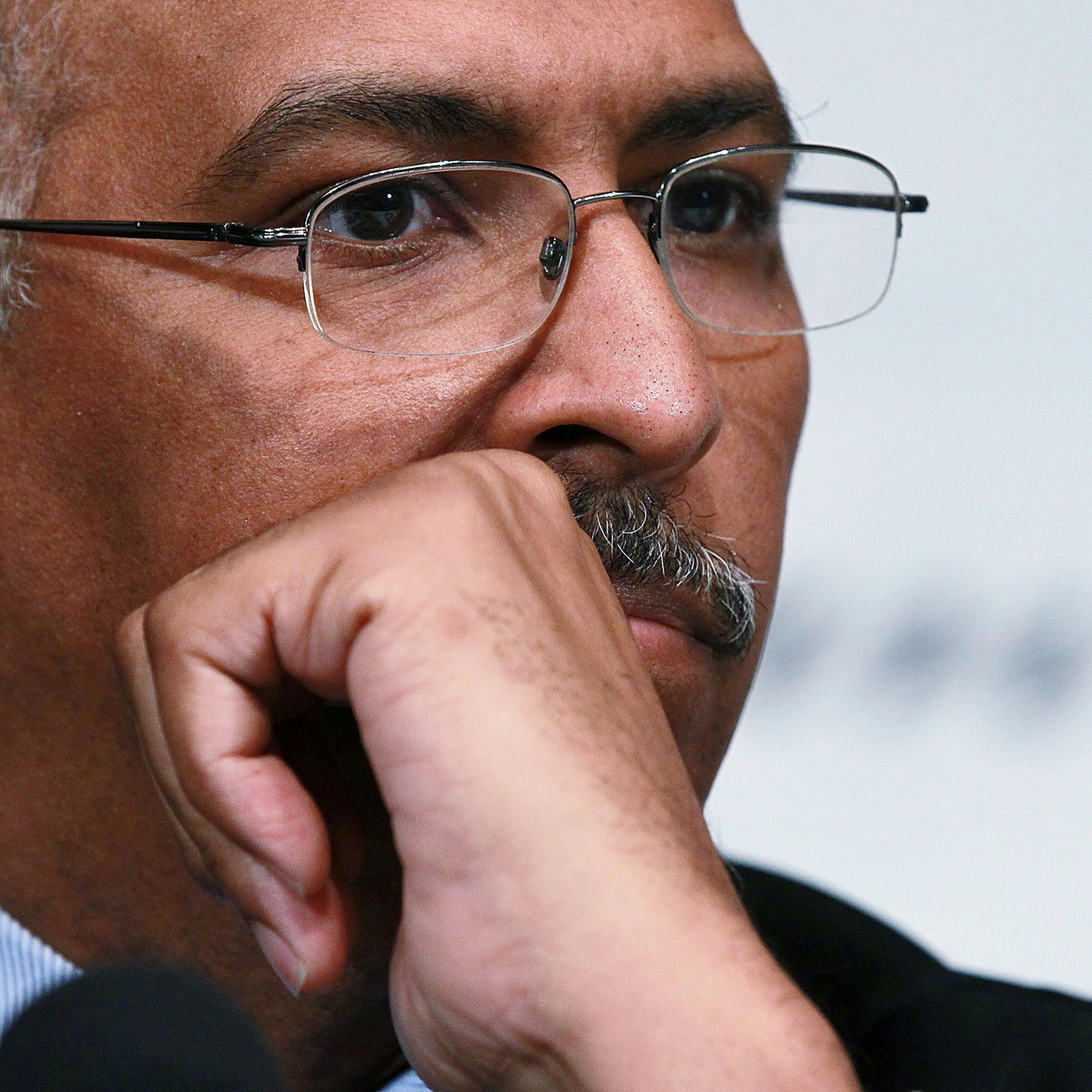 Incumbent Republican National Committee Chairman Michael Steele participates in a debate between chairmanship candidates of the RNC, on Jan. 3, 2011 in Washington, D.C.