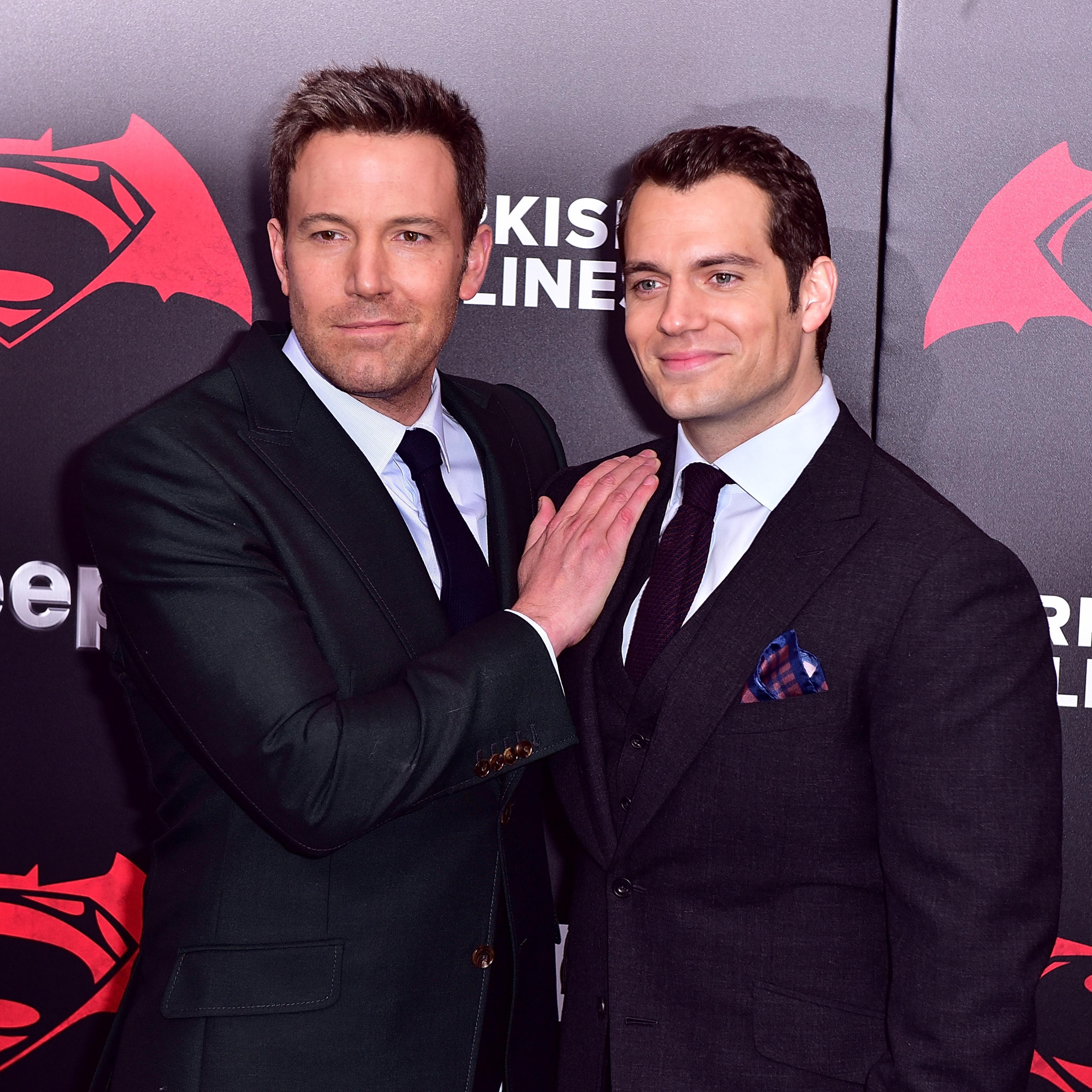 Ben Affleck and Henry Cavill attend the "Batman V Superman: Dawn Of Justice" New York premiere March 20, 2016 in New York City.