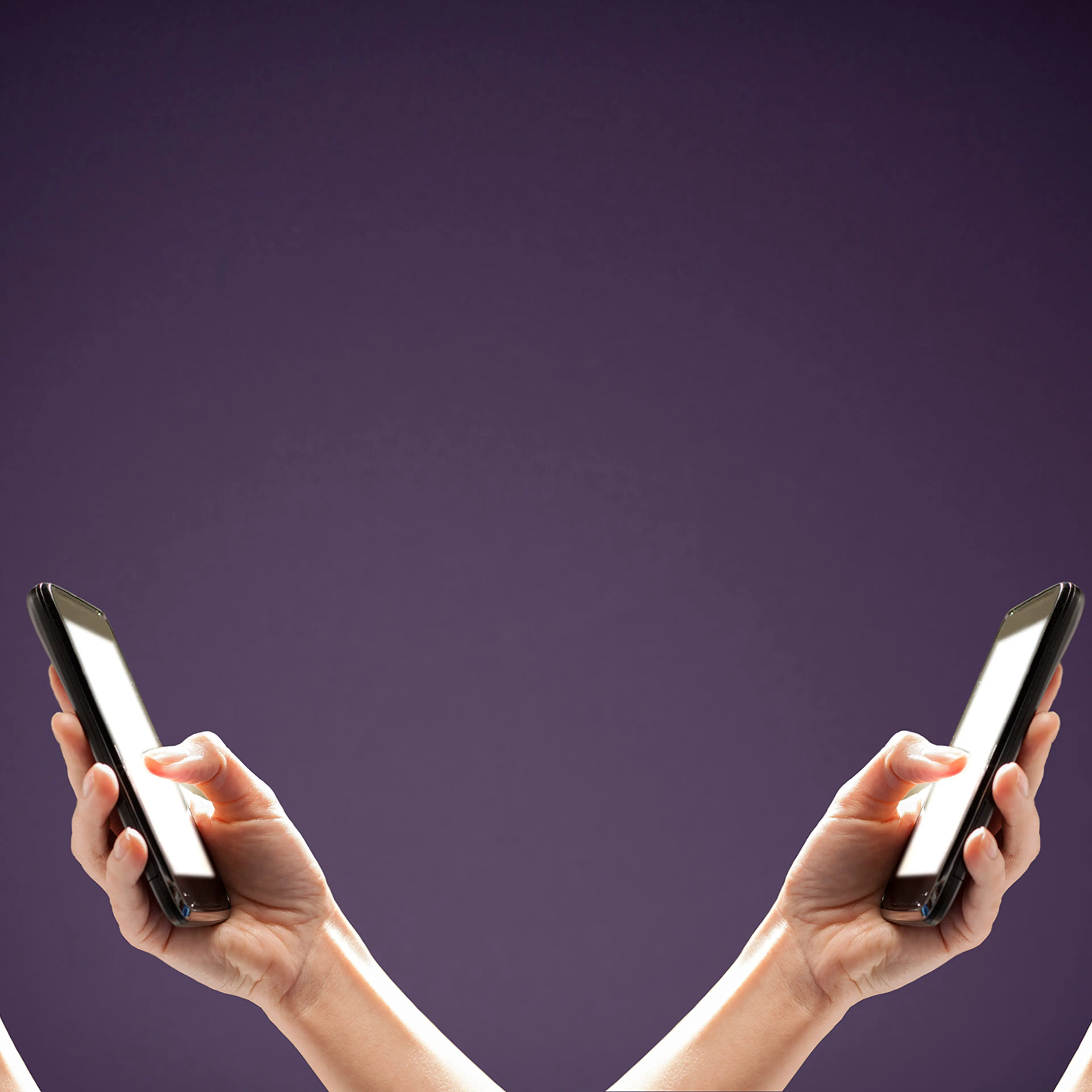 smart phones hands texting