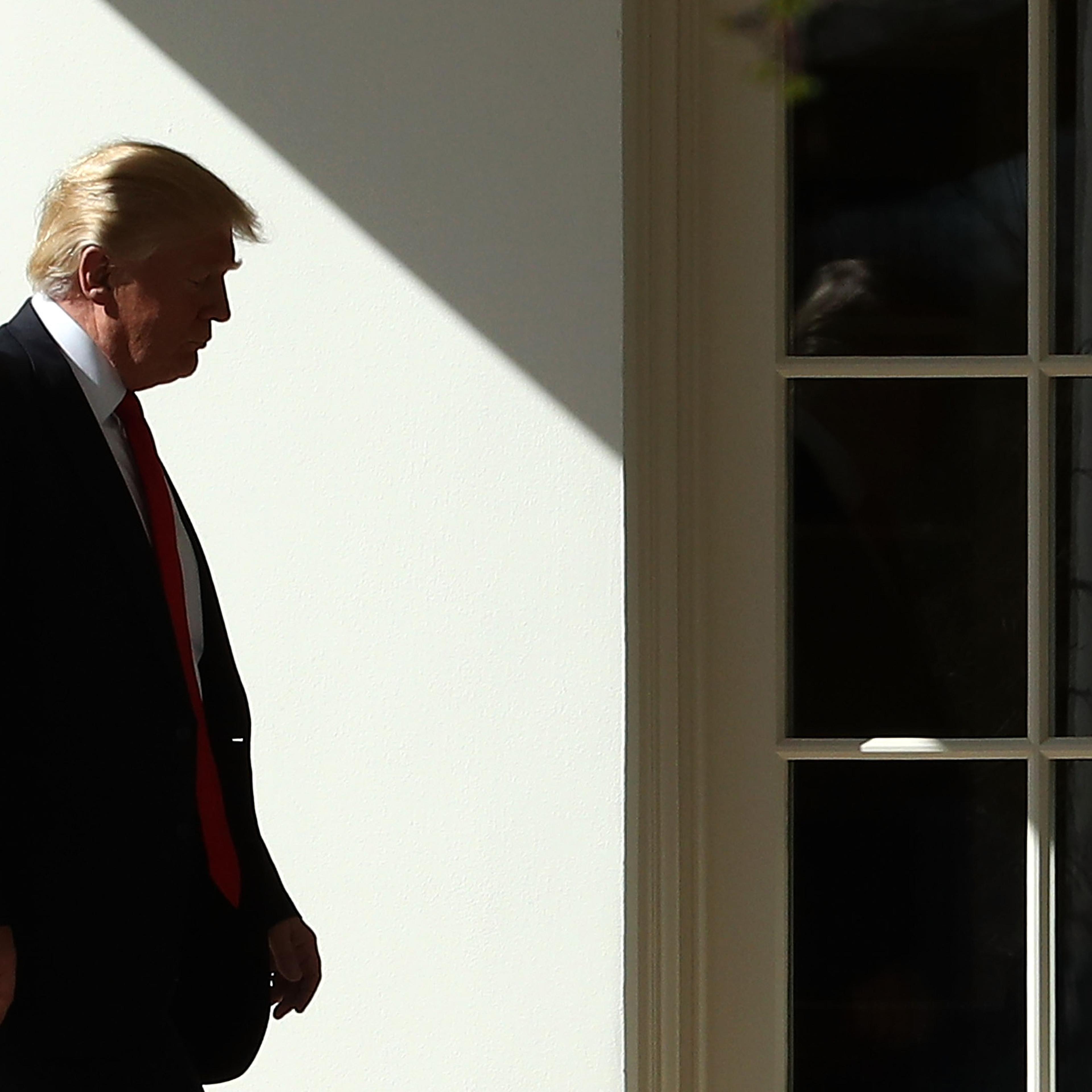 President Trump Returns To White House From Speaking At CPAC Event