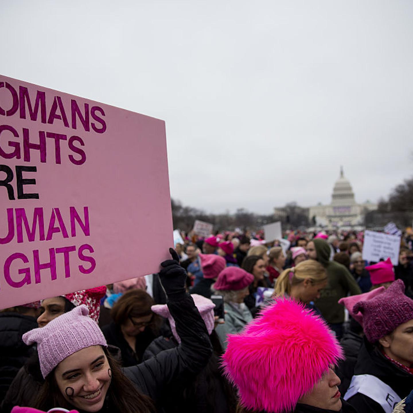 Demonstrators Take Part In The Women's March On Washington Following The Inauguration Of President Trump