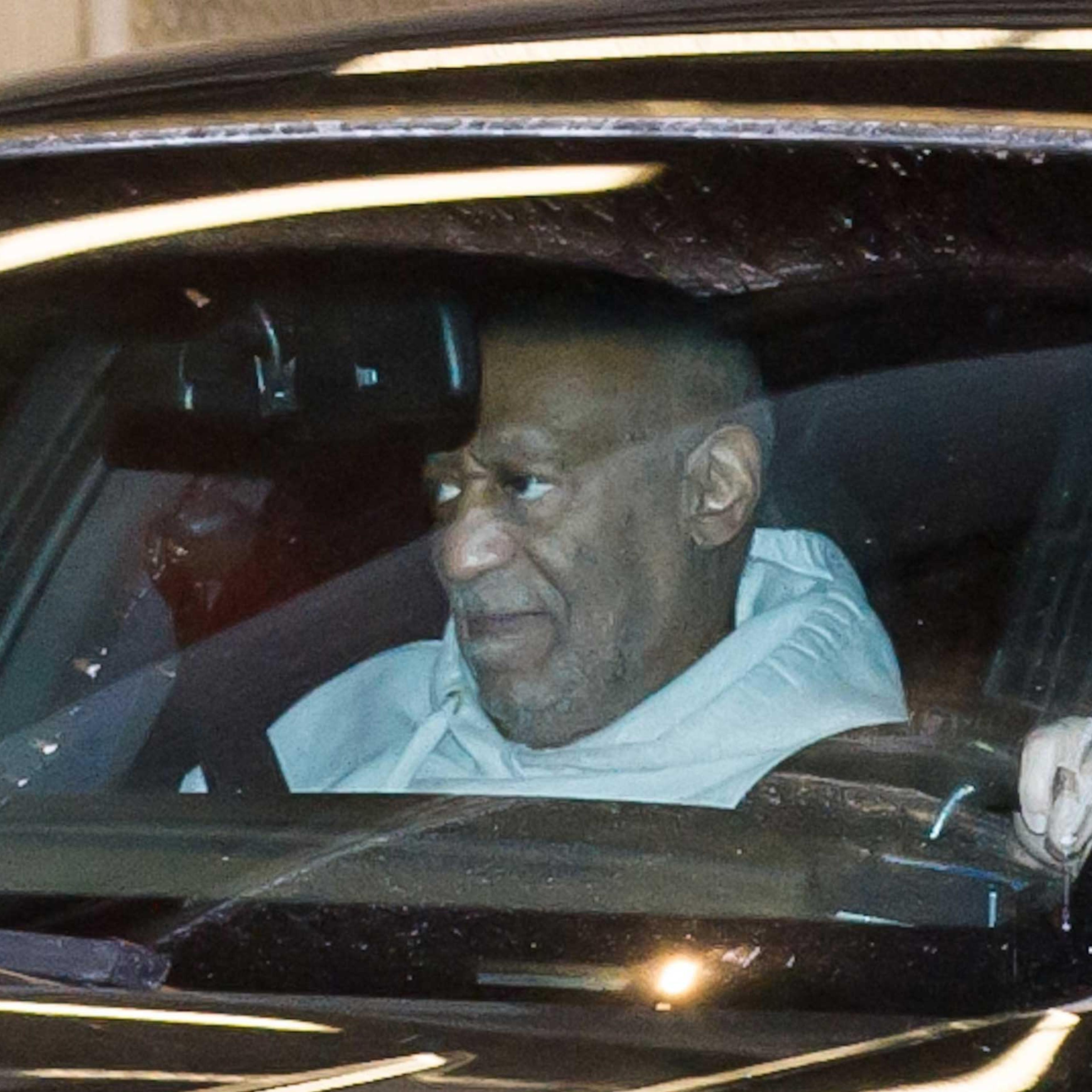 Bill Cosby is seen leaving Hamilton Place Theatre on Jan. 9, 2015 in Hamilton, Canada.