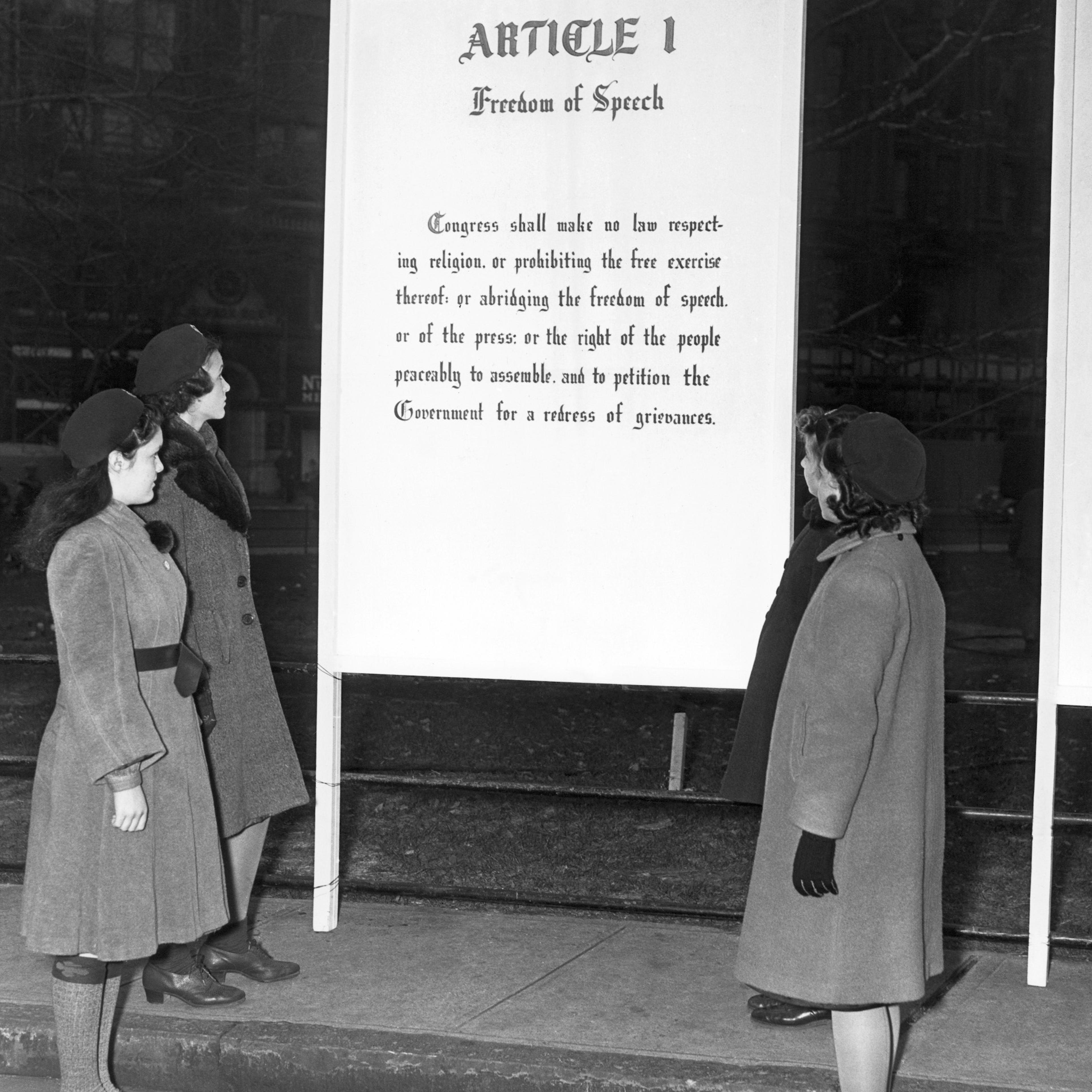 Article 1, Freedom Of Speech