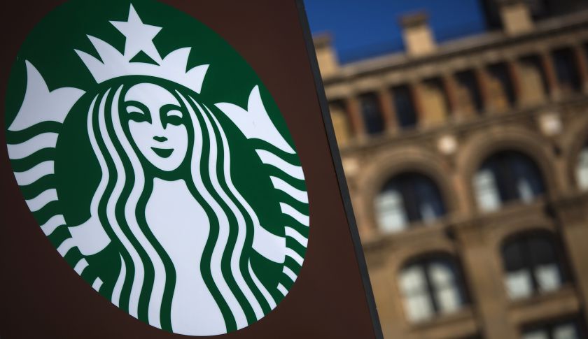 A Starbucks store is seen in New York