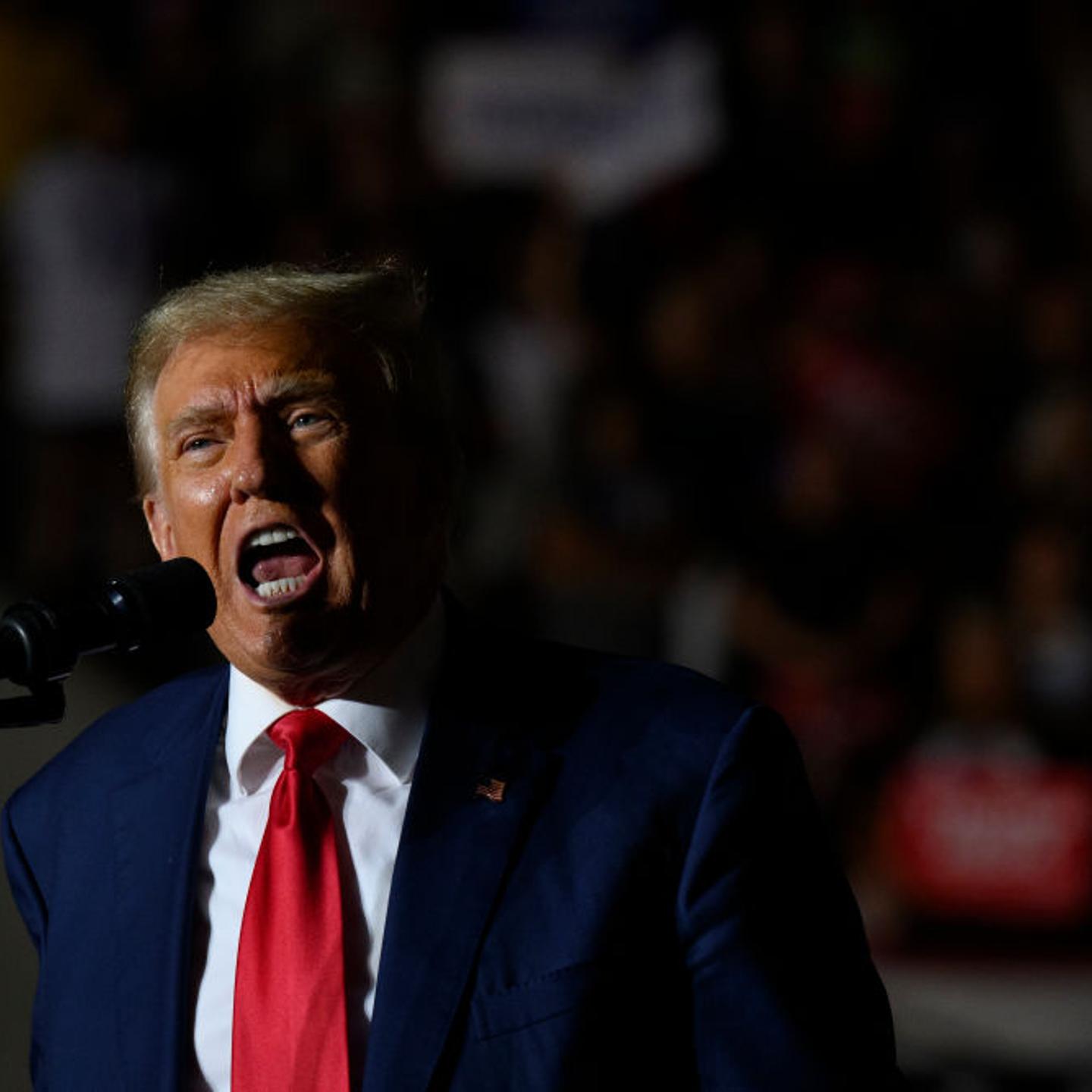 Donald Trump Holds A Campaign Rally In Erie, Pennsylvania