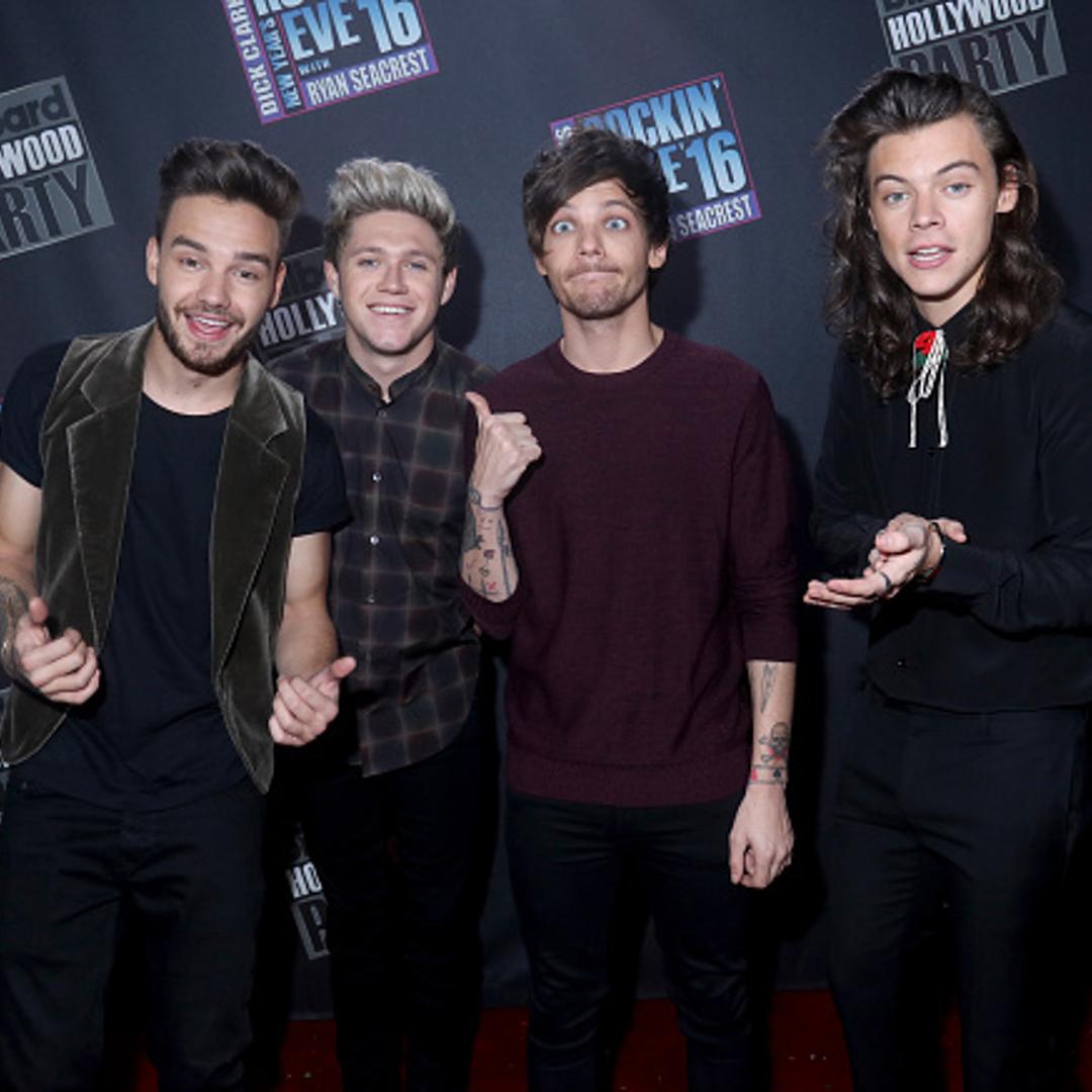 Singers Liam Payne, Niall Horan, Louis Tomlinson and Harry Styles of One Direction attend Dick Clark's New Year's Rockin' Eve with Ryan Seacrest 2016 on December 31, 2015 in Los Angeles, CA.