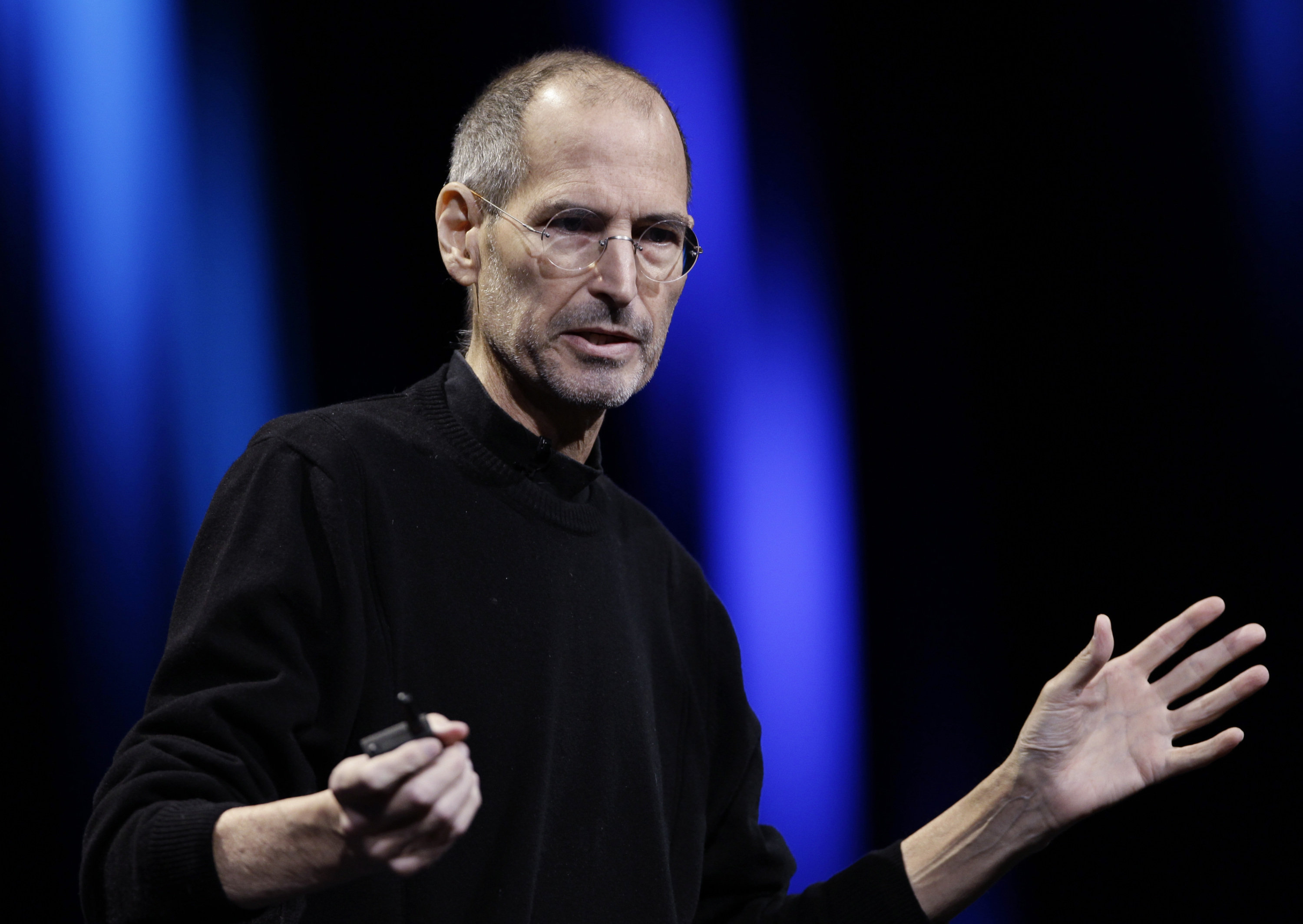 Steve Jobs at the Apple Worldwide Developers Conference in San Francisco on June 6, 2011.