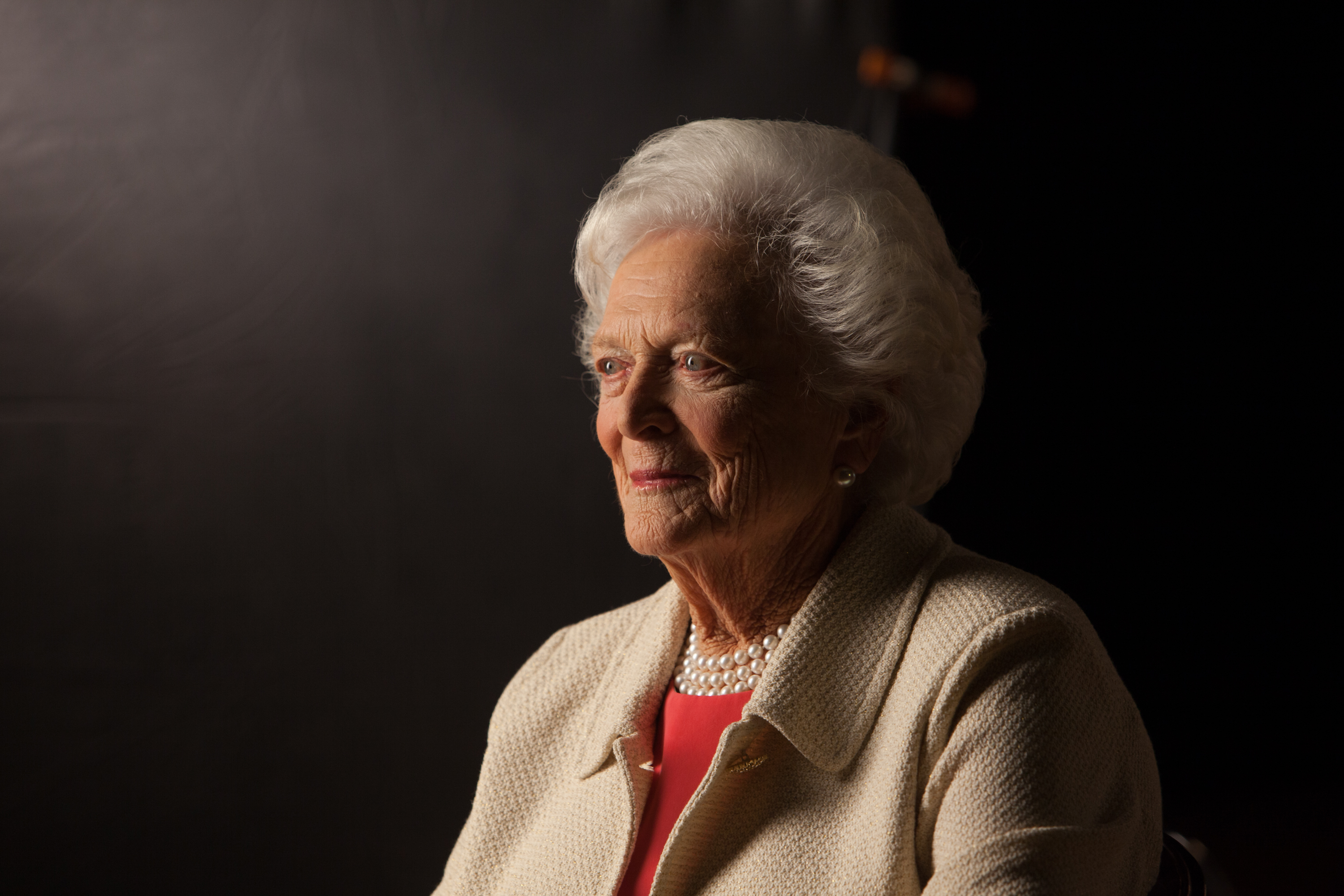 Former First Lady Barbara Bush at the Bush Library