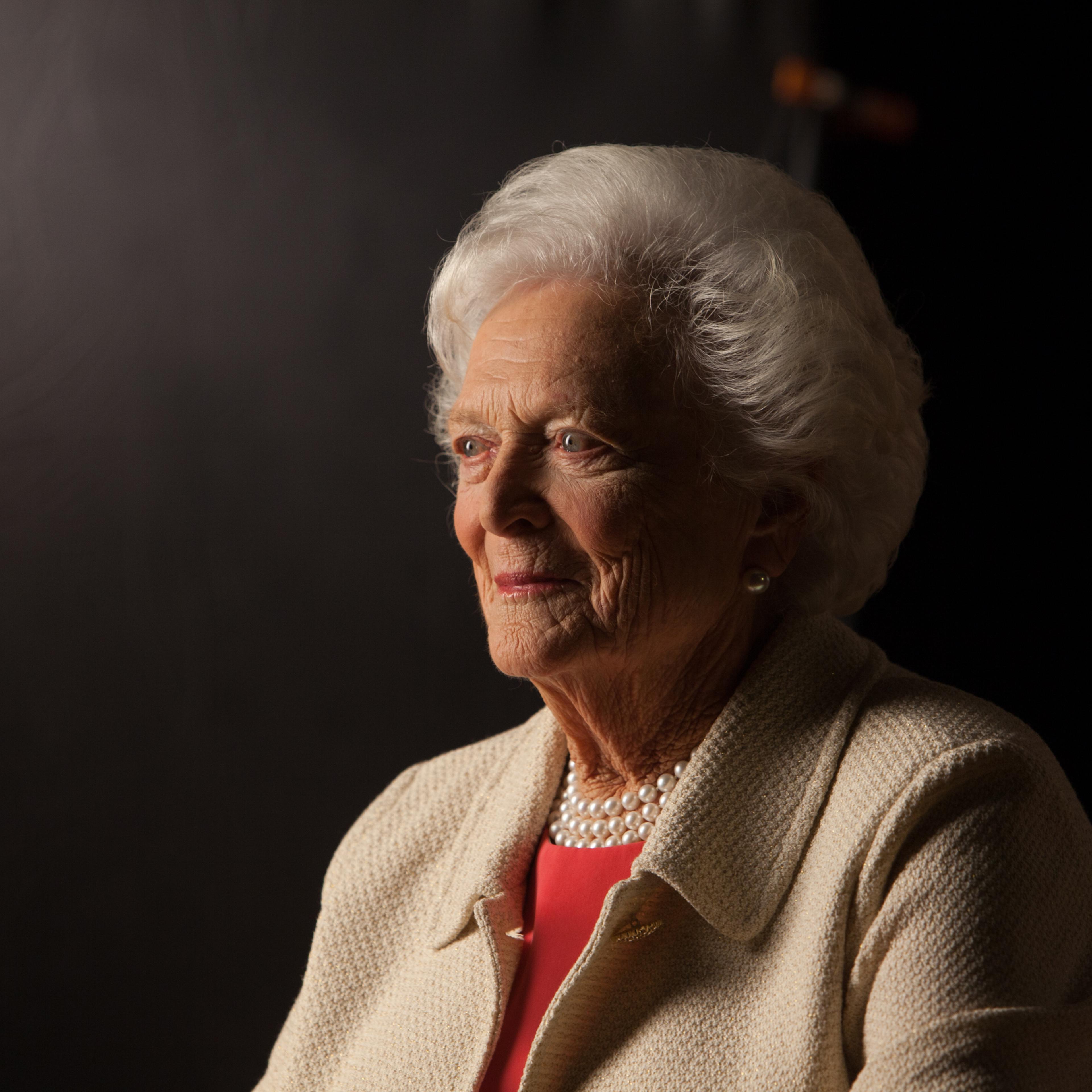 Former First Lady Barbara Bush at the Bush Library