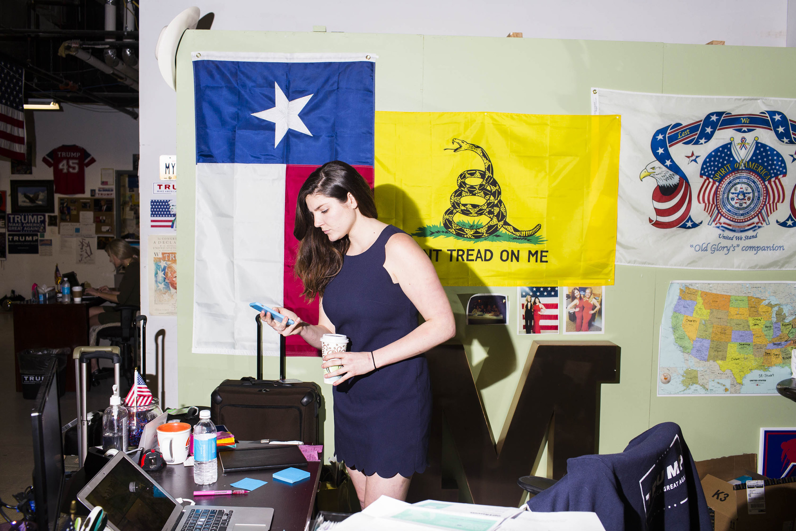 NEW YORK - MAY 24: Scenes from Inside the campaign headquarters of Donald Trump on May 24, 2016, in Trump Tower in New York City. (Photo by Landon Nordeman)