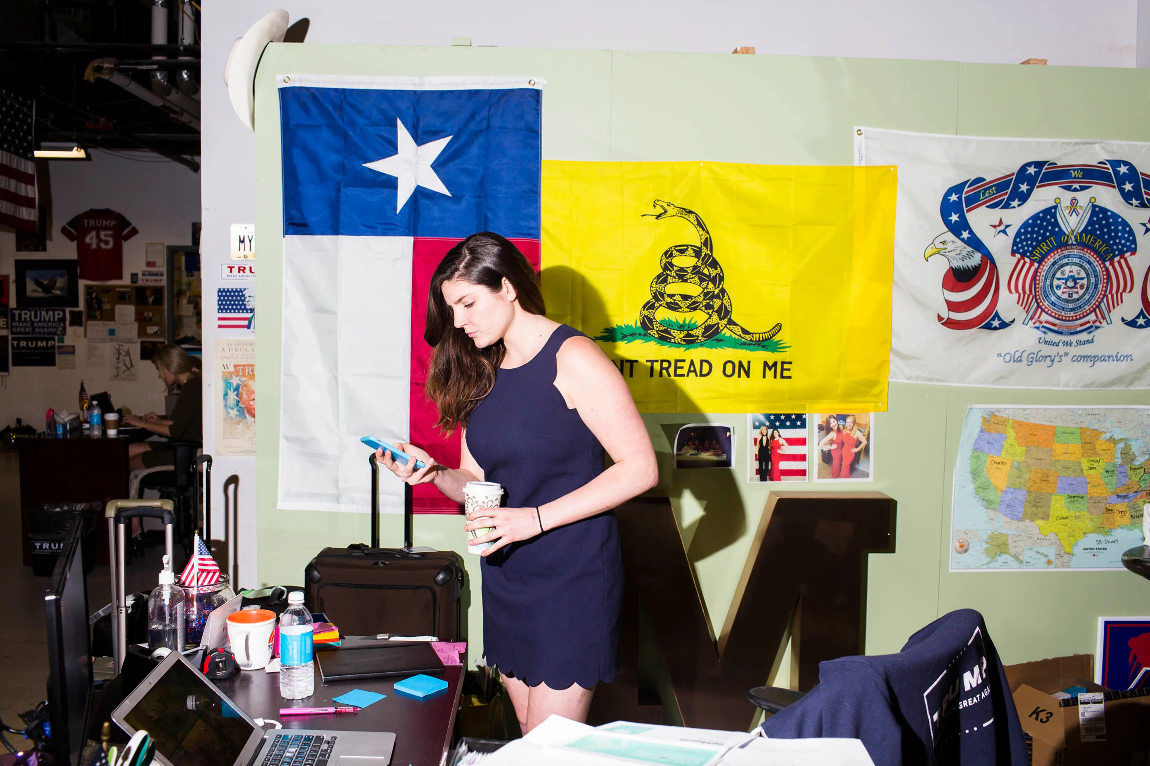 NEW YORK - MAY 24: Scenes from Inside the campaign headquarters of Donald Trump on May 24, 2016, in Trump Tower in New York City. (Photo by Landon Nordeman)