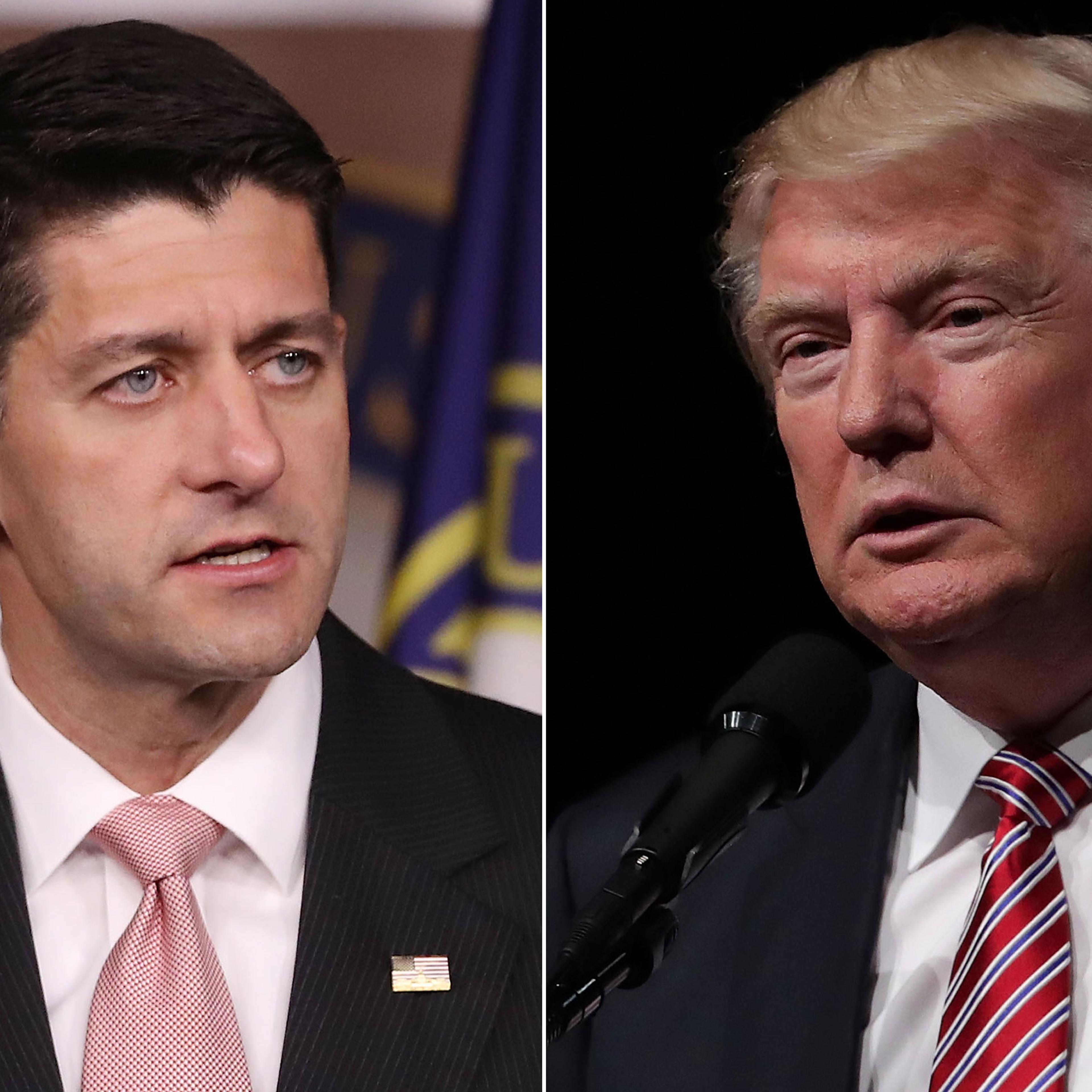 Paul Ryan and Donald Trump