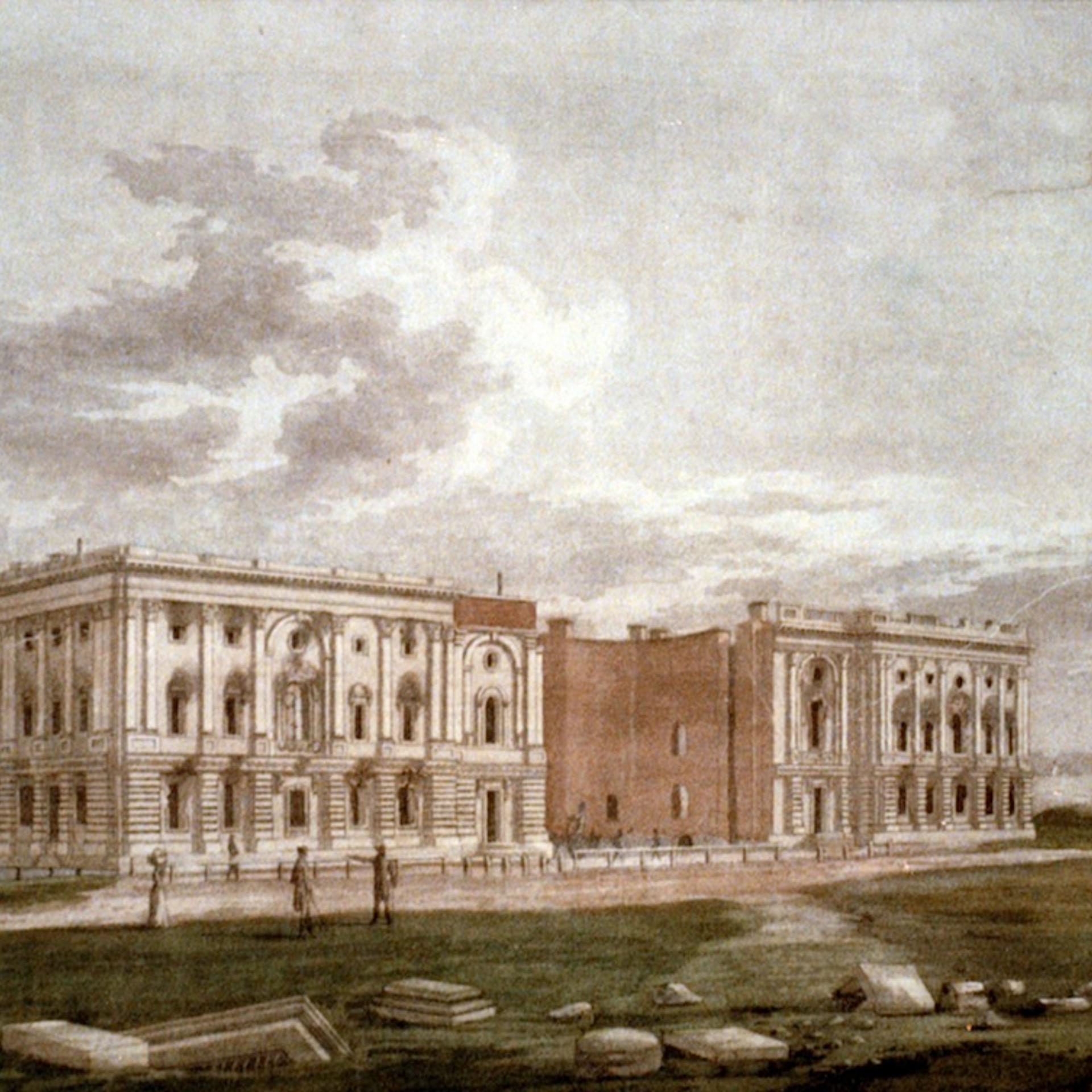 A view of the Capitol after the conflagration of the 24th August 1814.