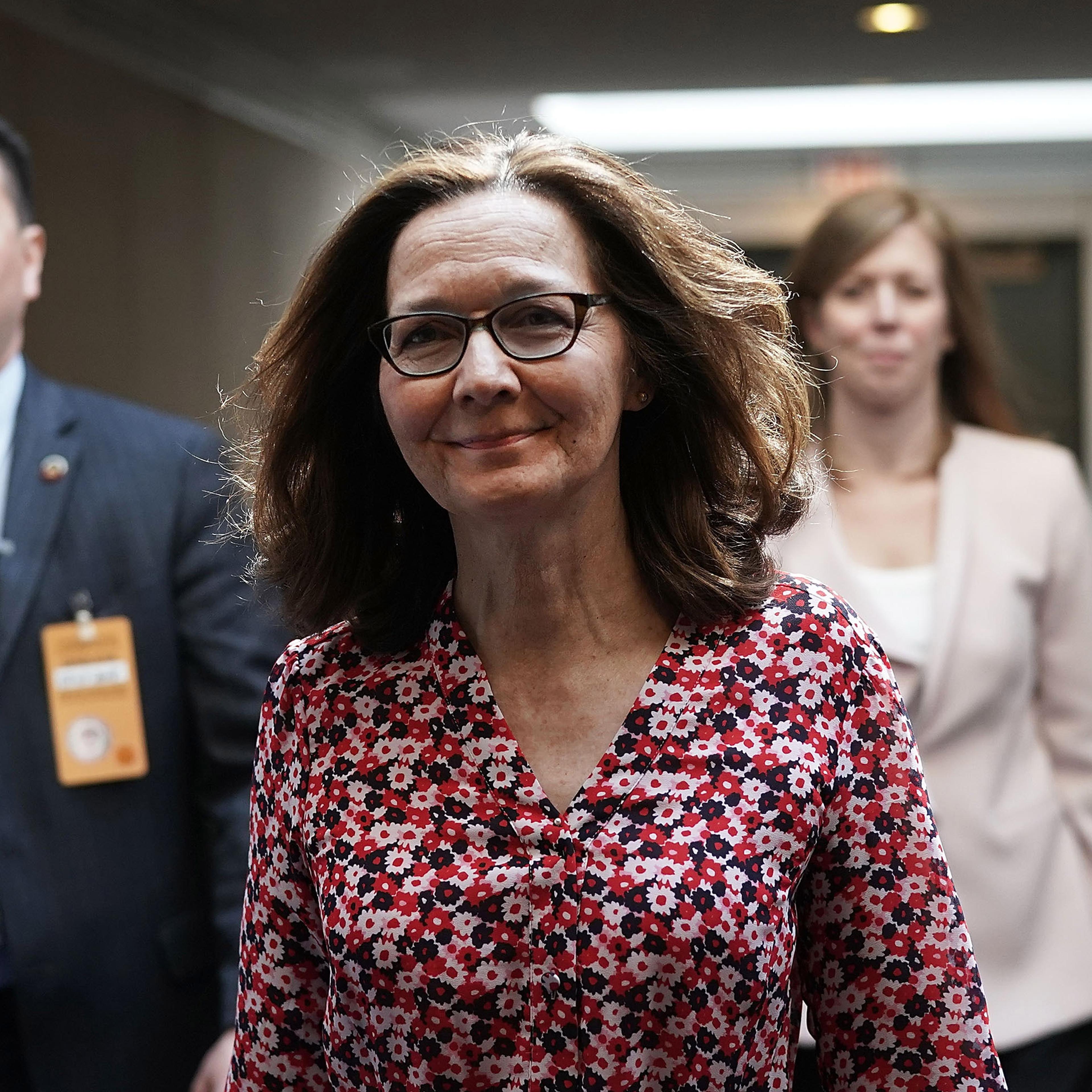 Gina Haspel, nominee to be director of the CIA, visits the Hart Senate Office Building for meetings with senators May 7, 2018 on Capitol Hill in Washington, D.C.