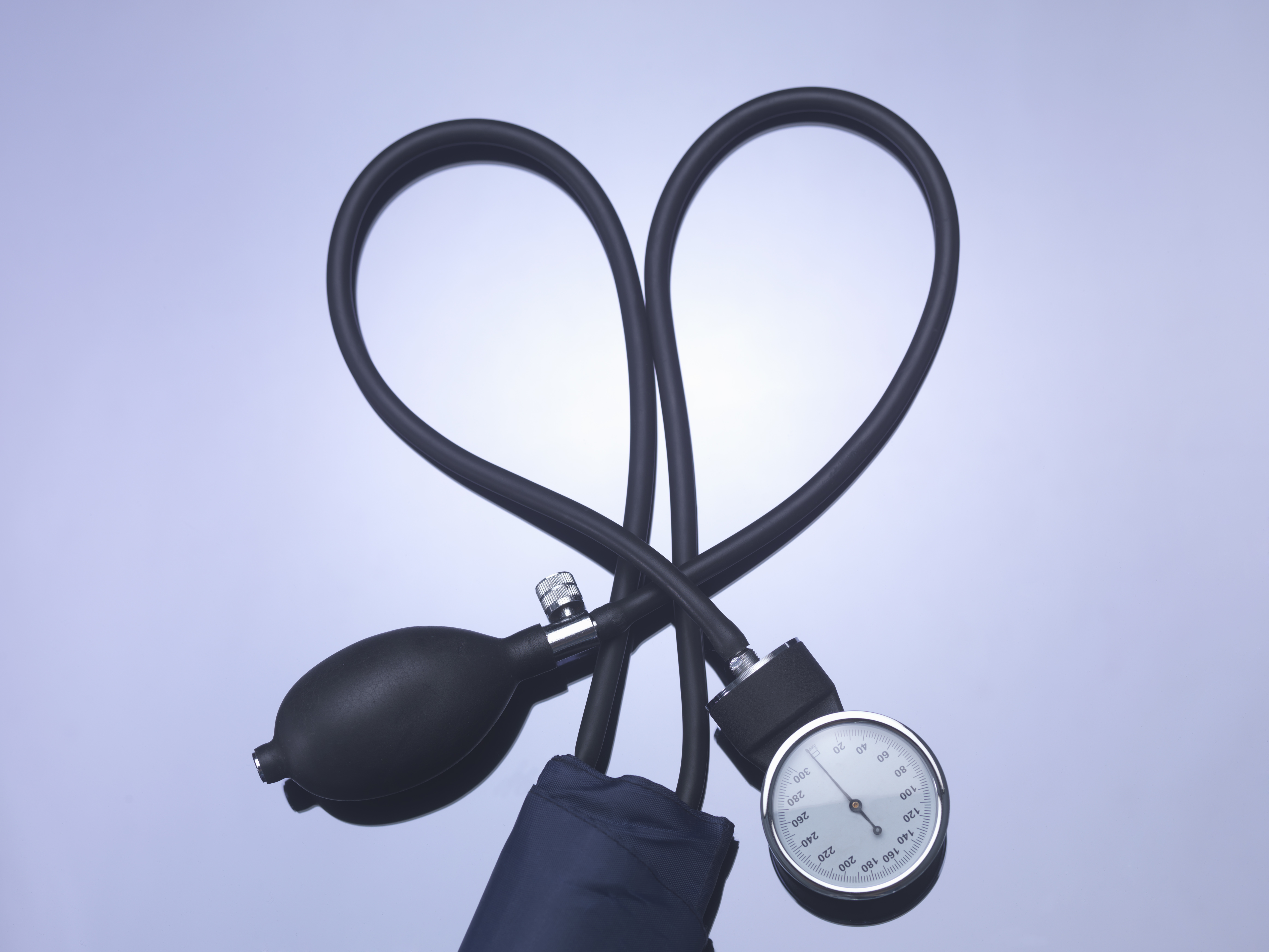 Close up of blood pressure gauge