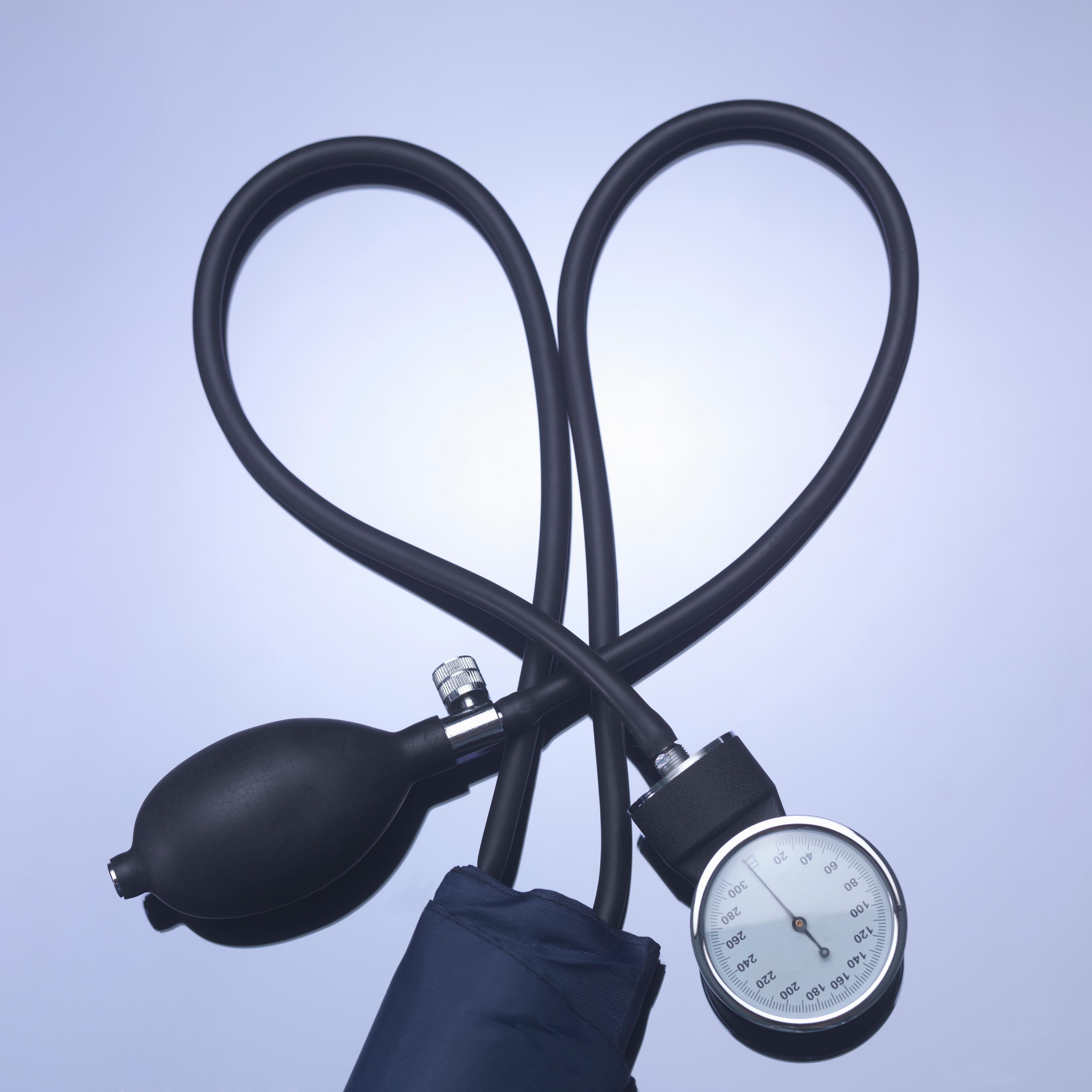 Close up of blood pressure gauge