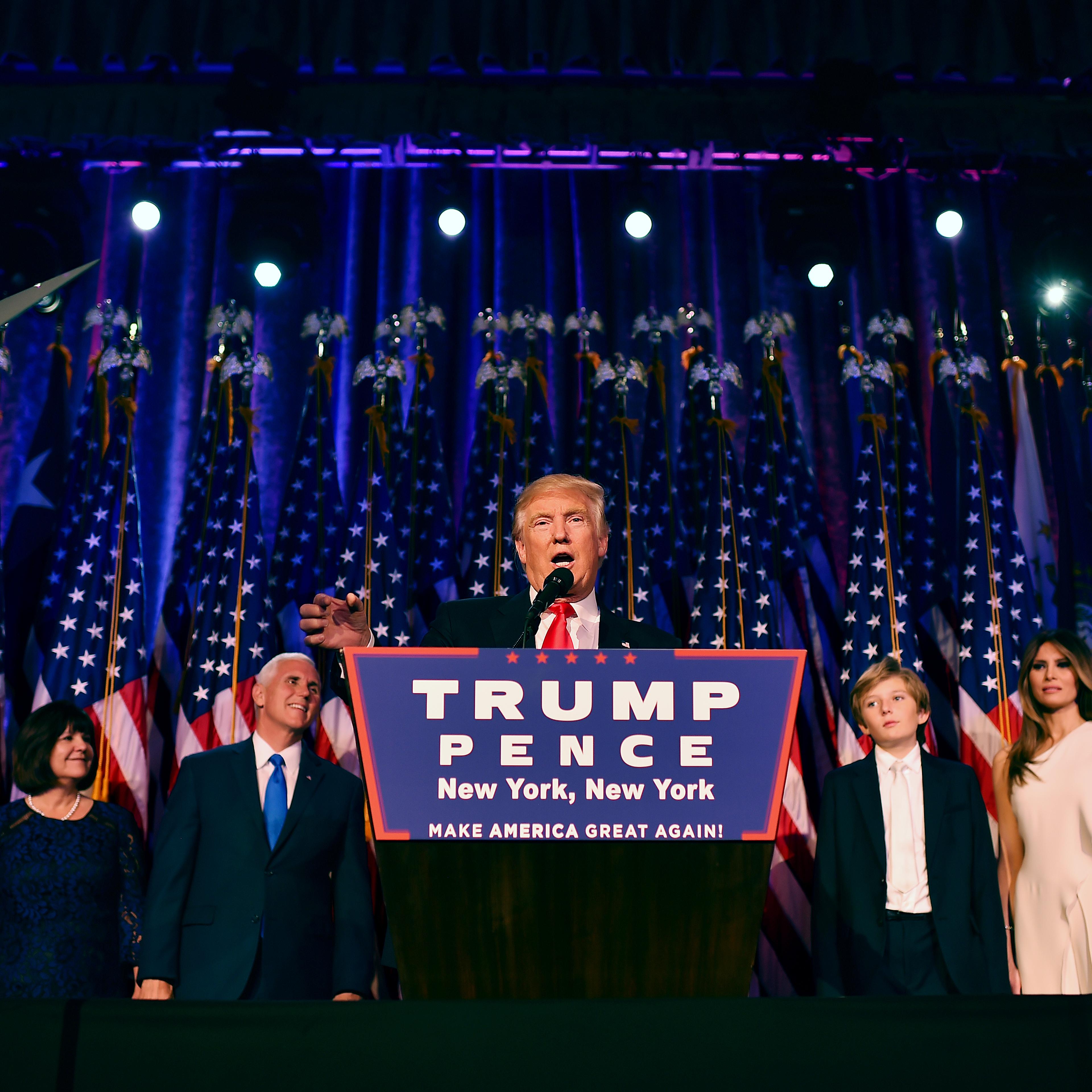 Donald Trump Holds Election Night Event New York City