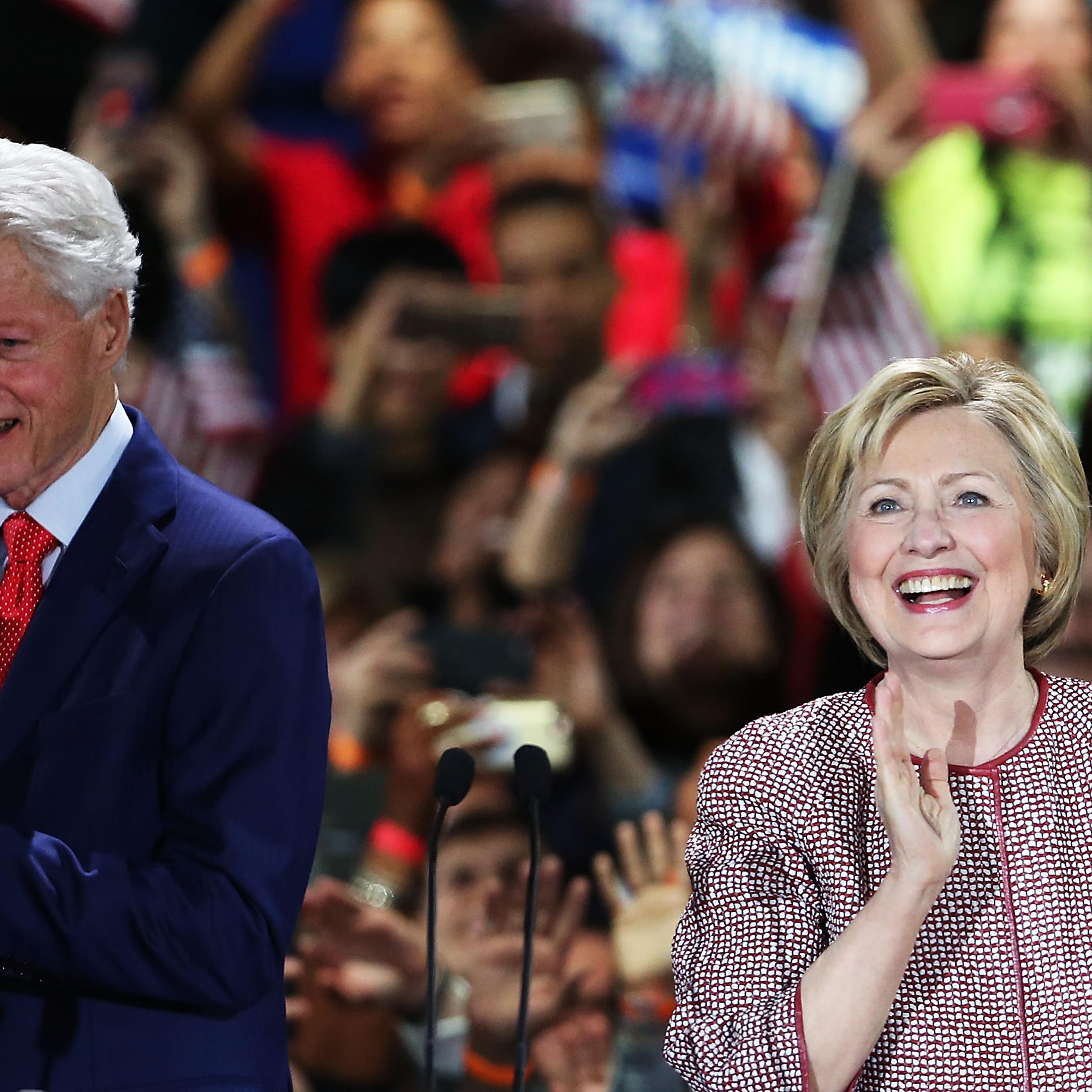 Hillary Clinton Holds New York Primary Night Gathering In Manhattan