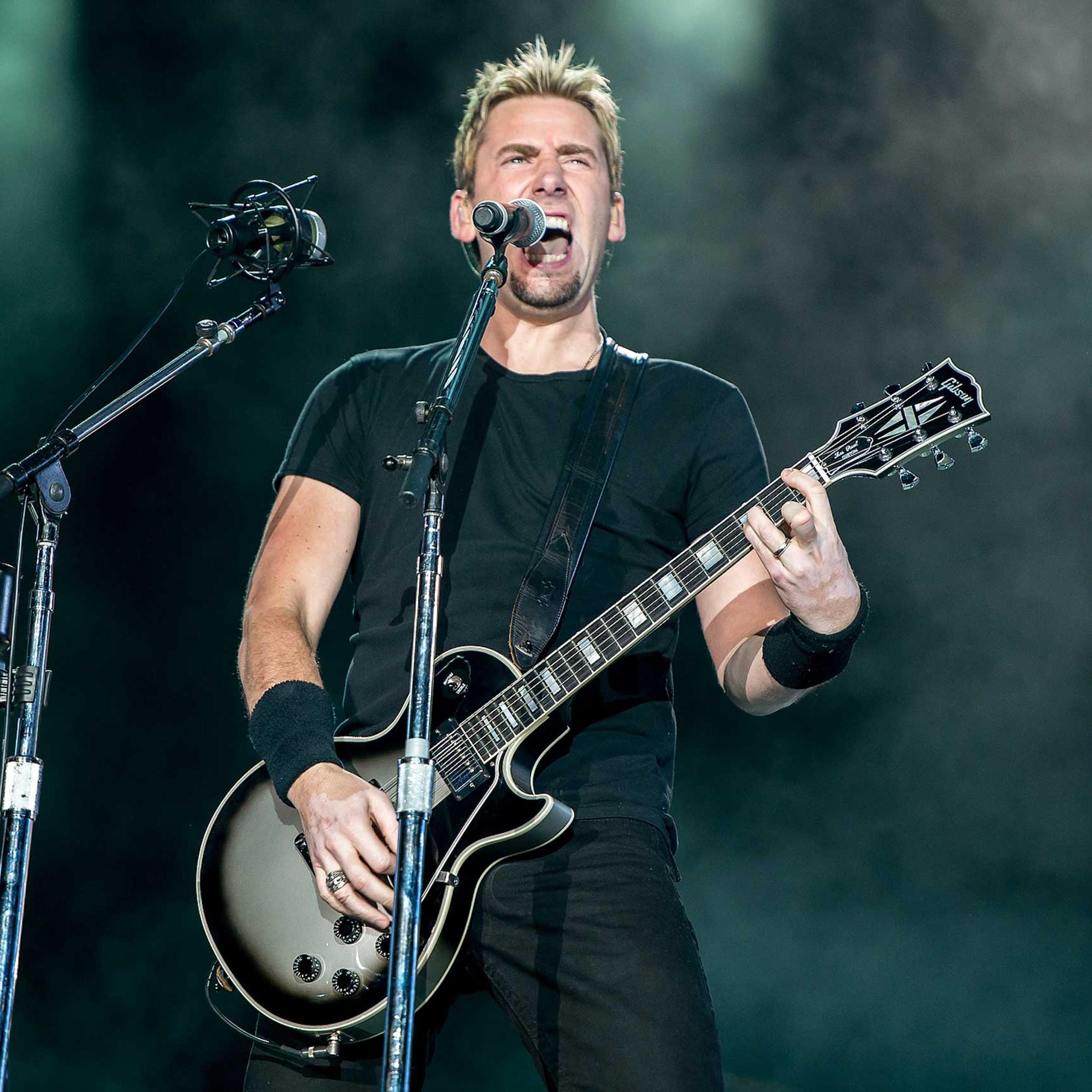 Chad Kroeger of Nickelback performs on stage during a concert in the Rock in Rio Festival in Rio de Janeiro in 2013.