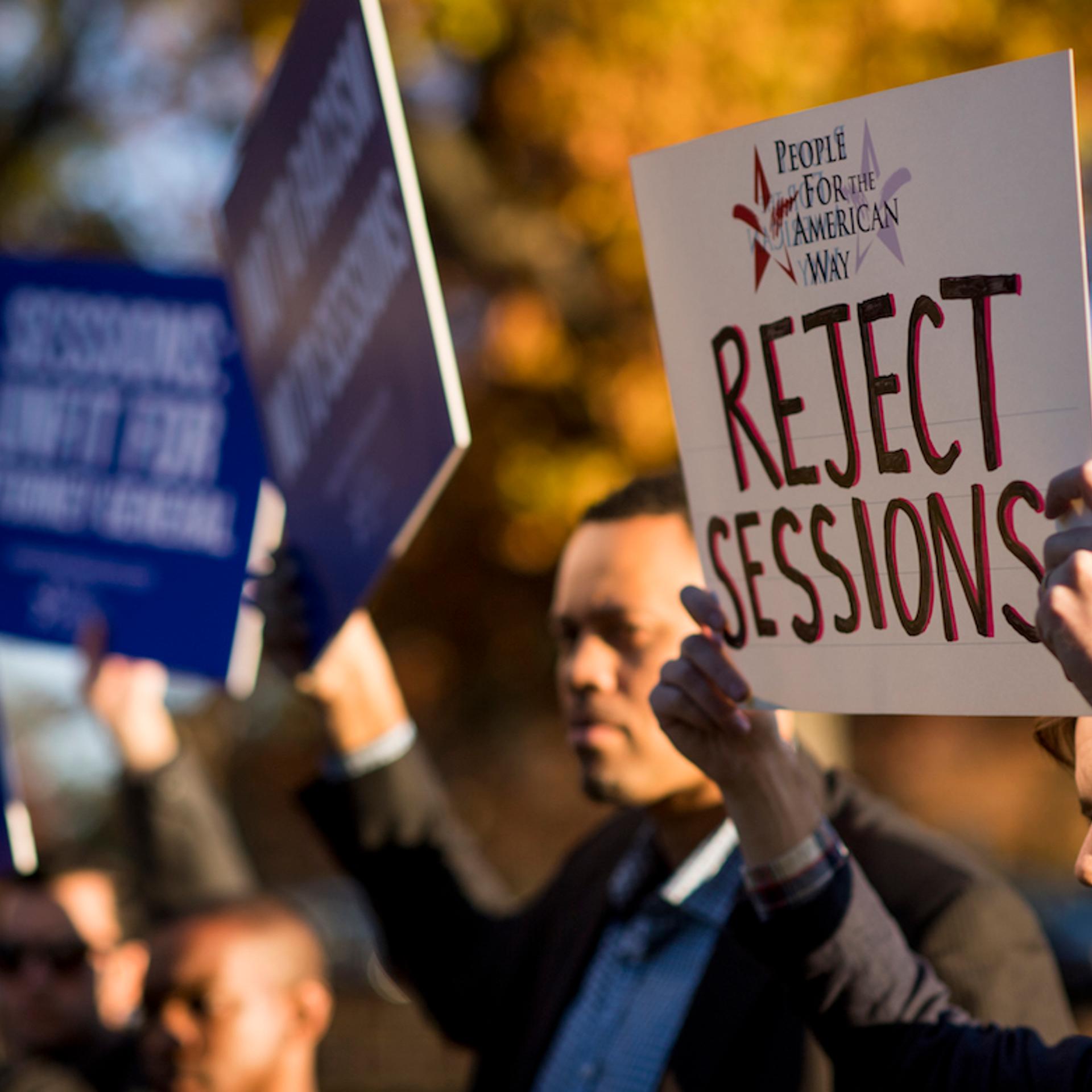 Attorney General nominee Sen. Jeff Sessions Protest