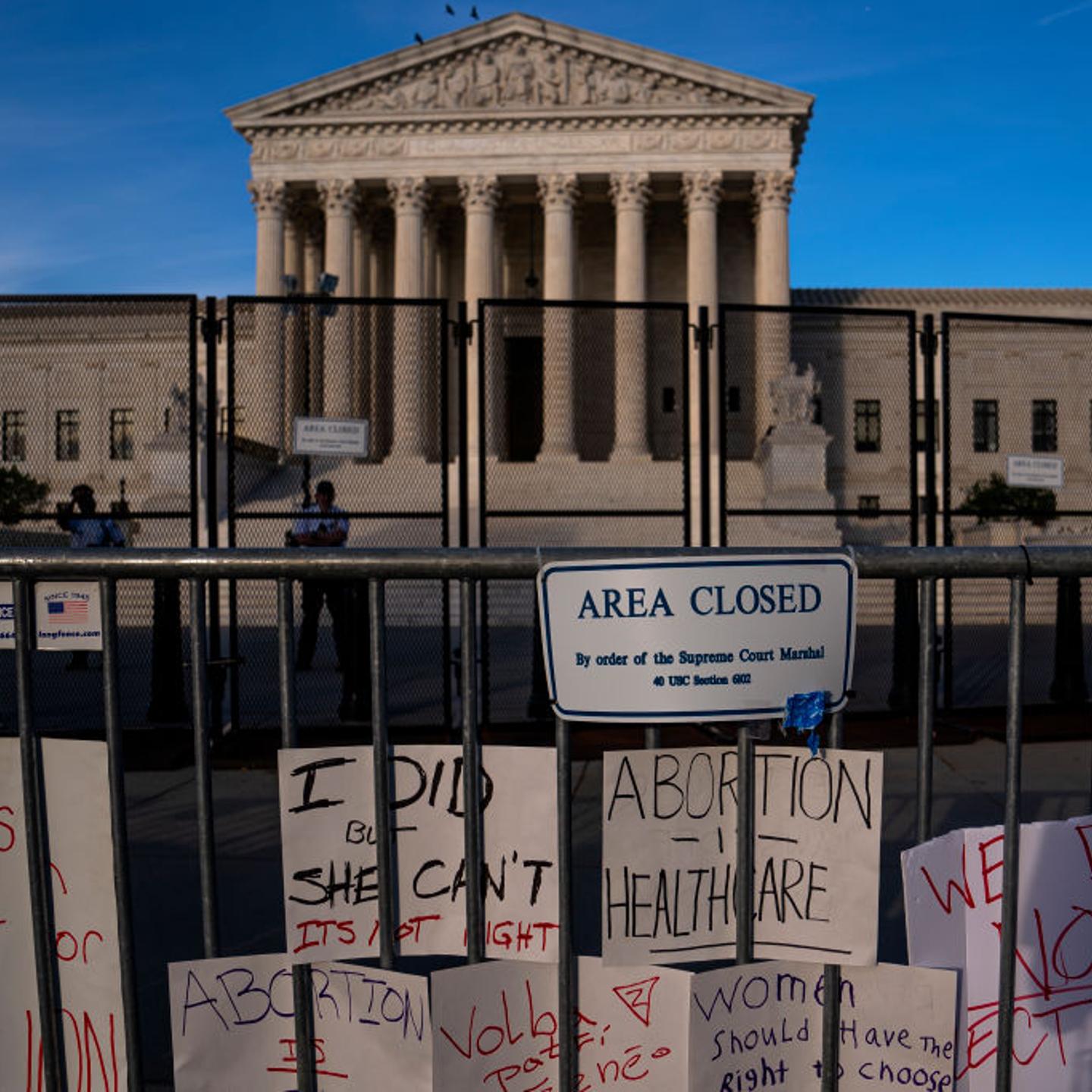 Activists Continue To Gather Outside Supreme Court After Historic Overturning Of Roe v. Wade