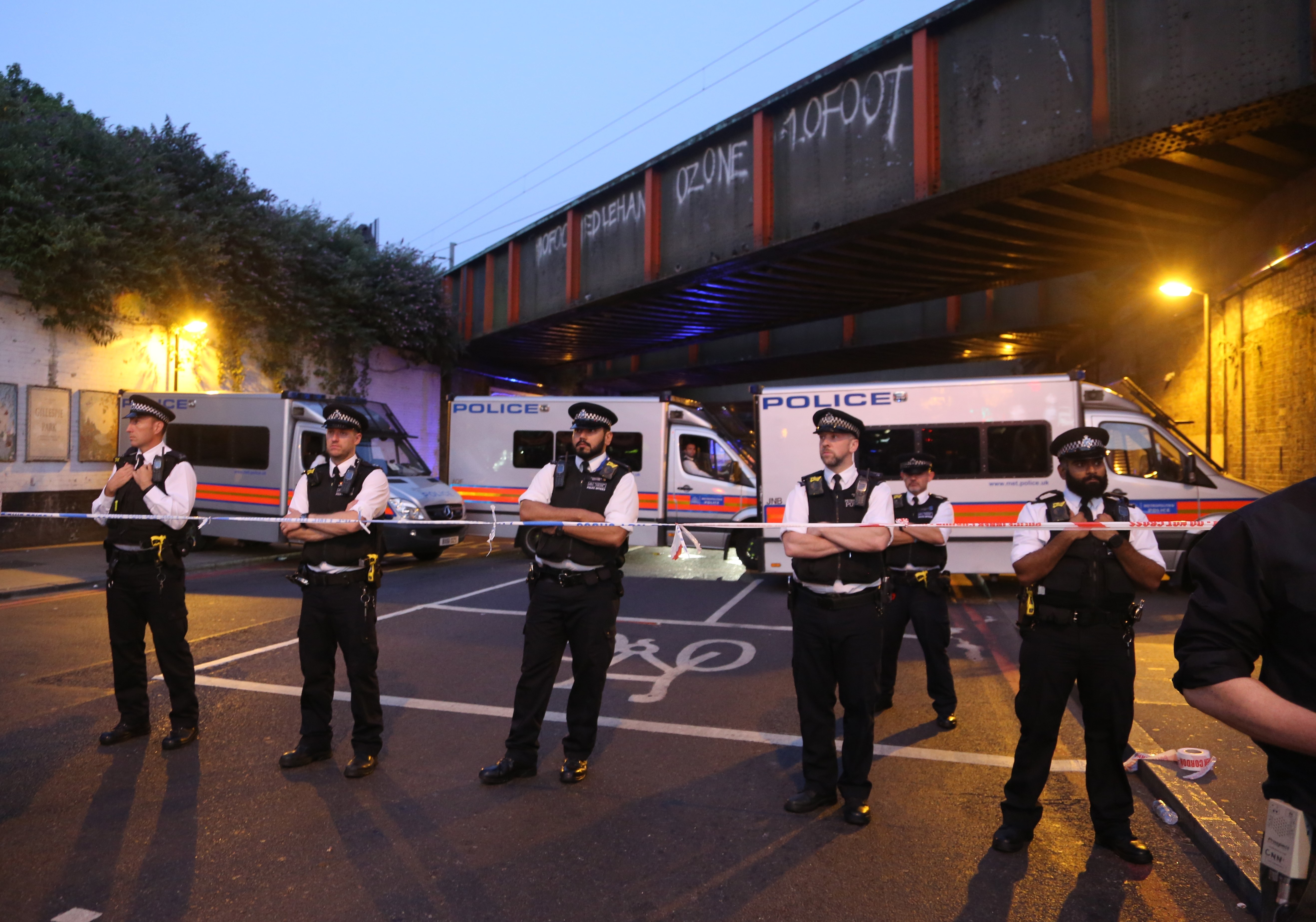 Vehicle mows down Muslim worshippers in London