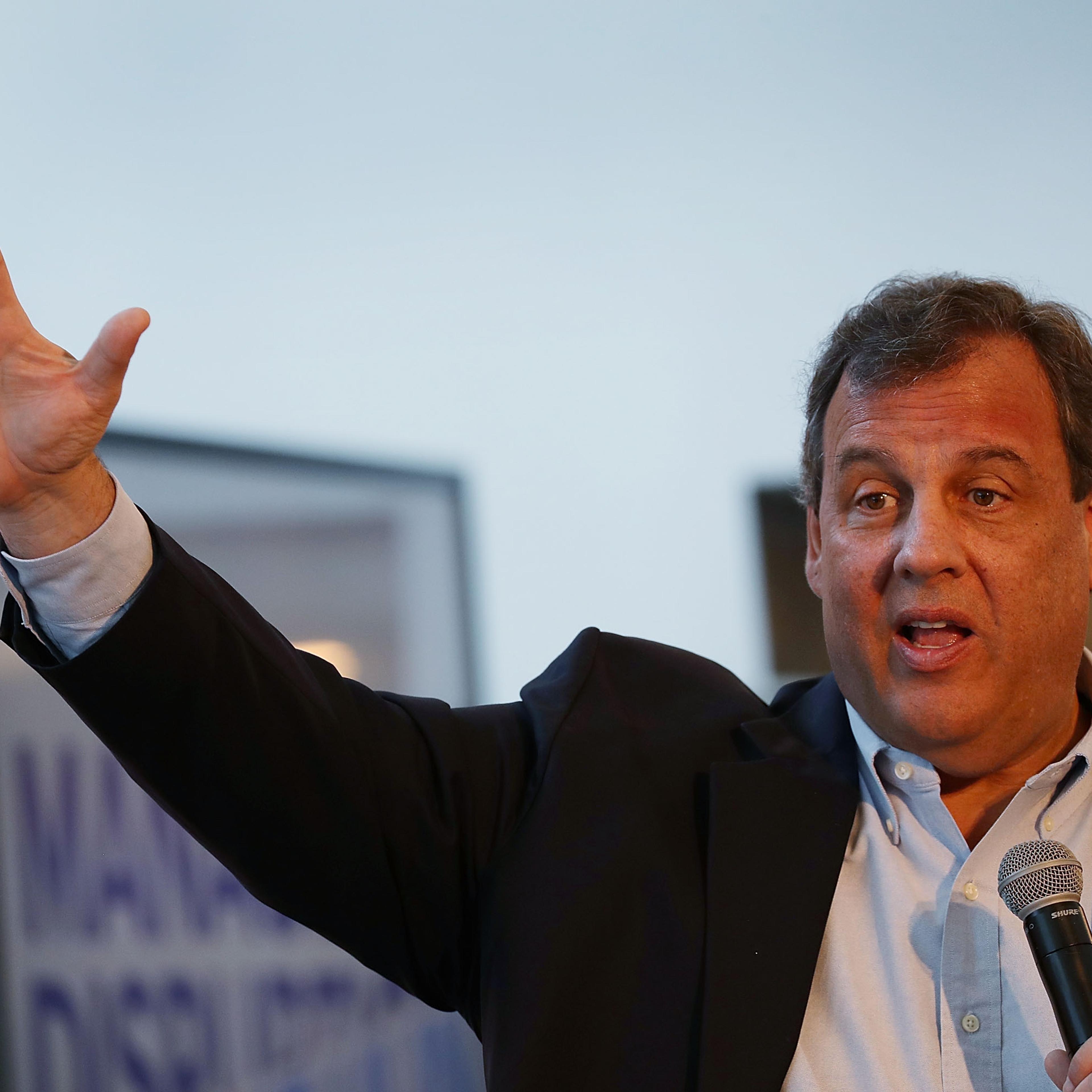 NJ Gov. Chris Christie Speaks At Gov't And Media Conference