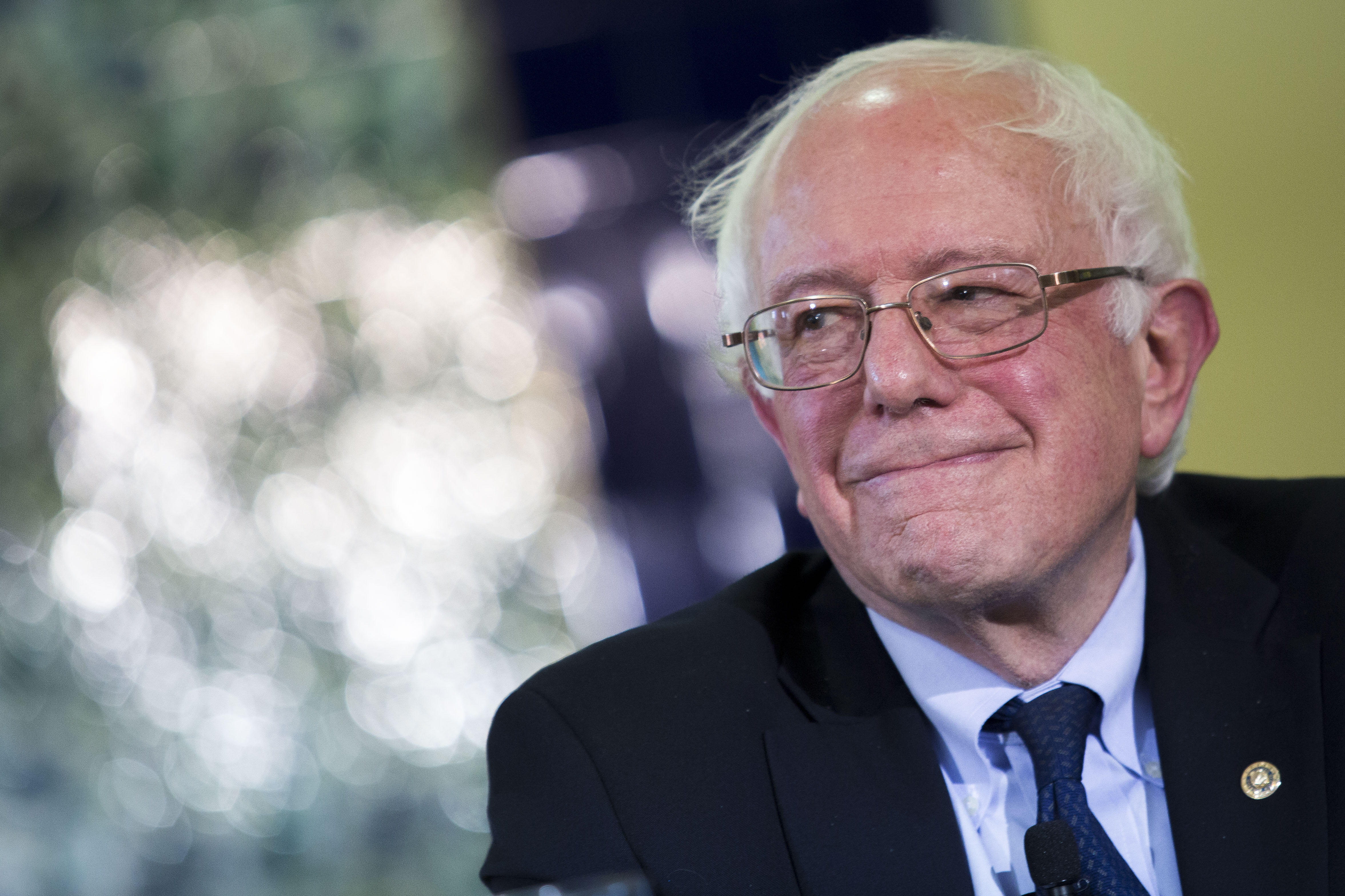 Bernie Sanders Joins Interfaith Roundtable At Washington D.C. Mosque