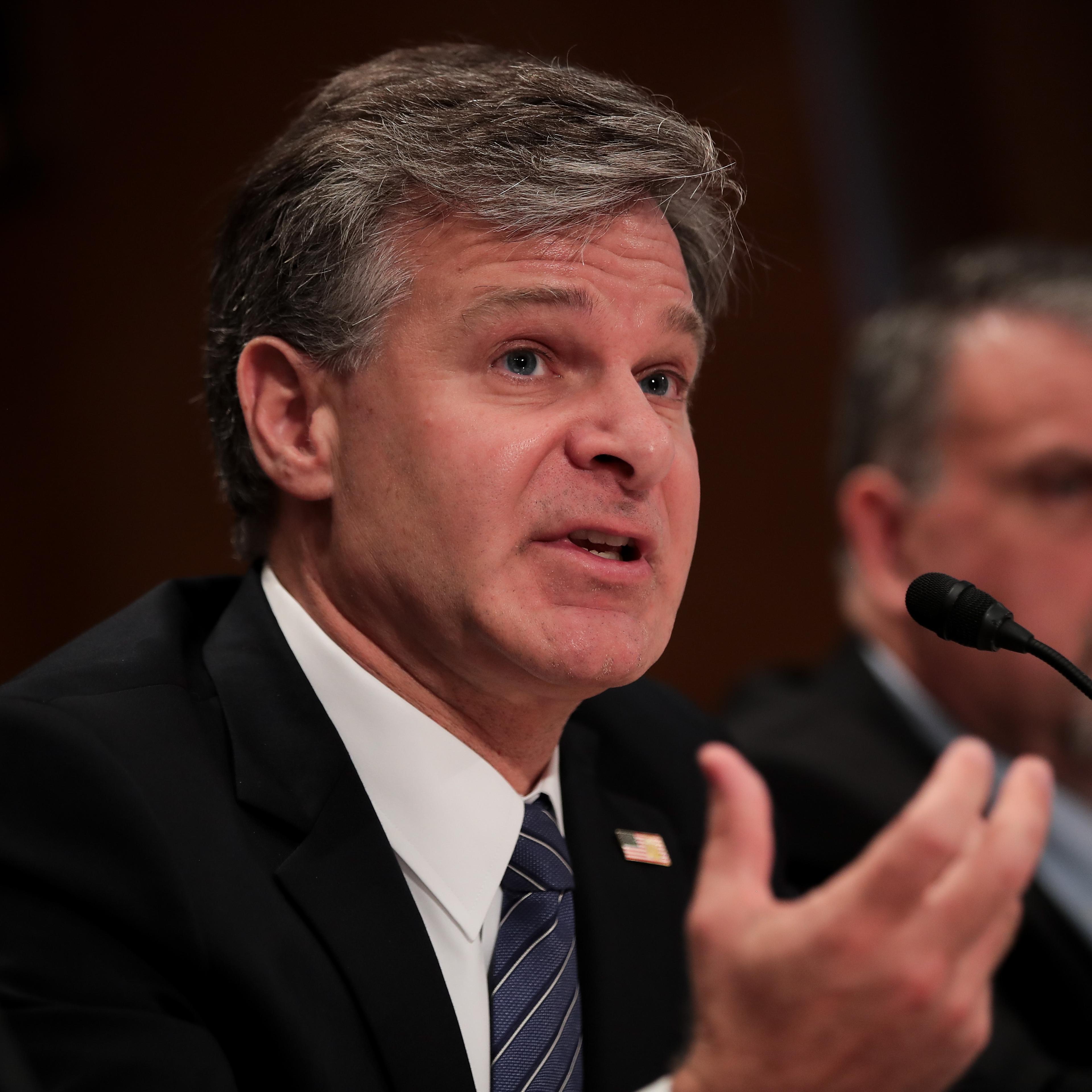 Homeland Security Secretary Elaine Duke And FBI Director Christopher Wray Testify To Senate Homeland Security Committee