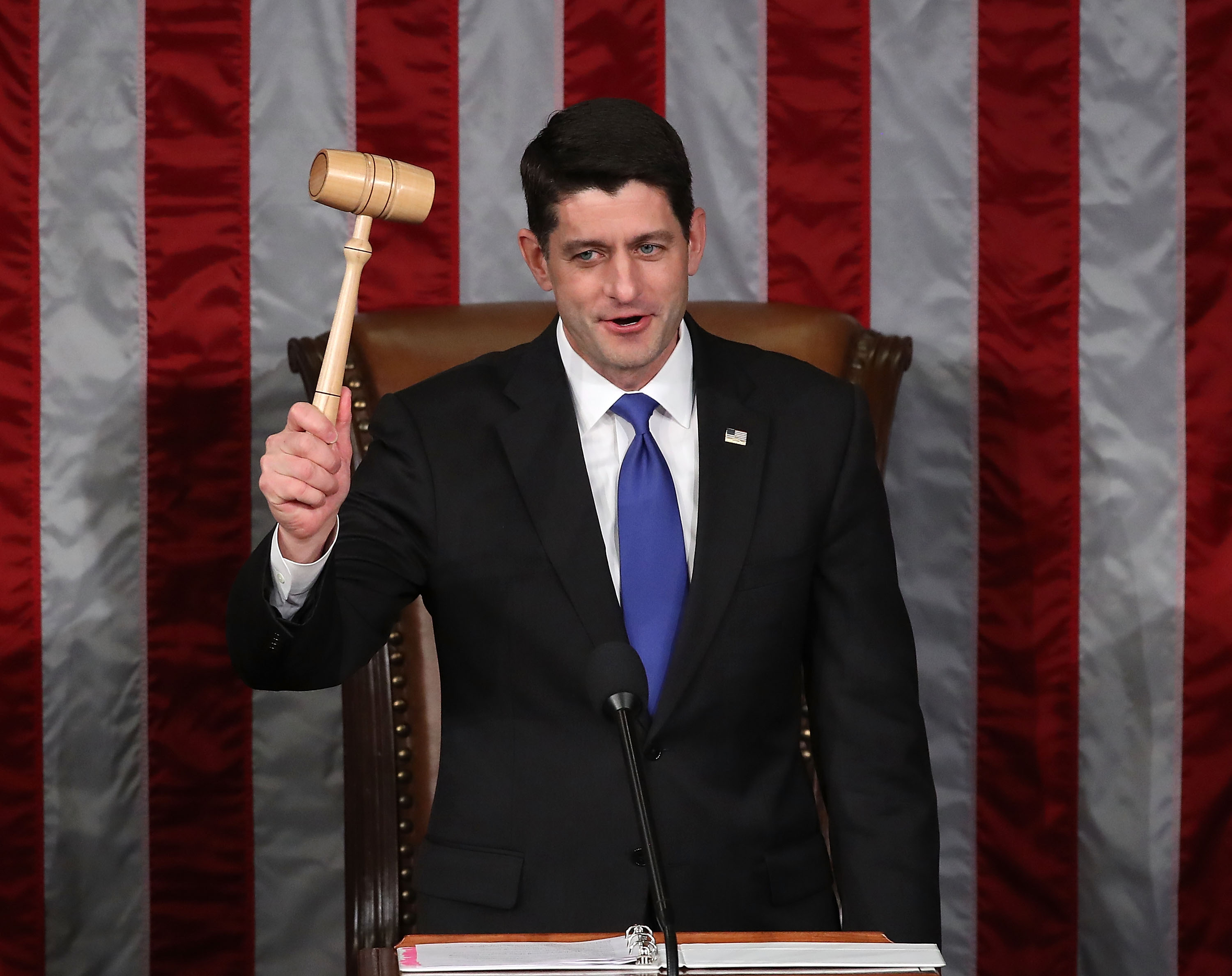 Paul Ryan Swears In Members Of The 115th Congress