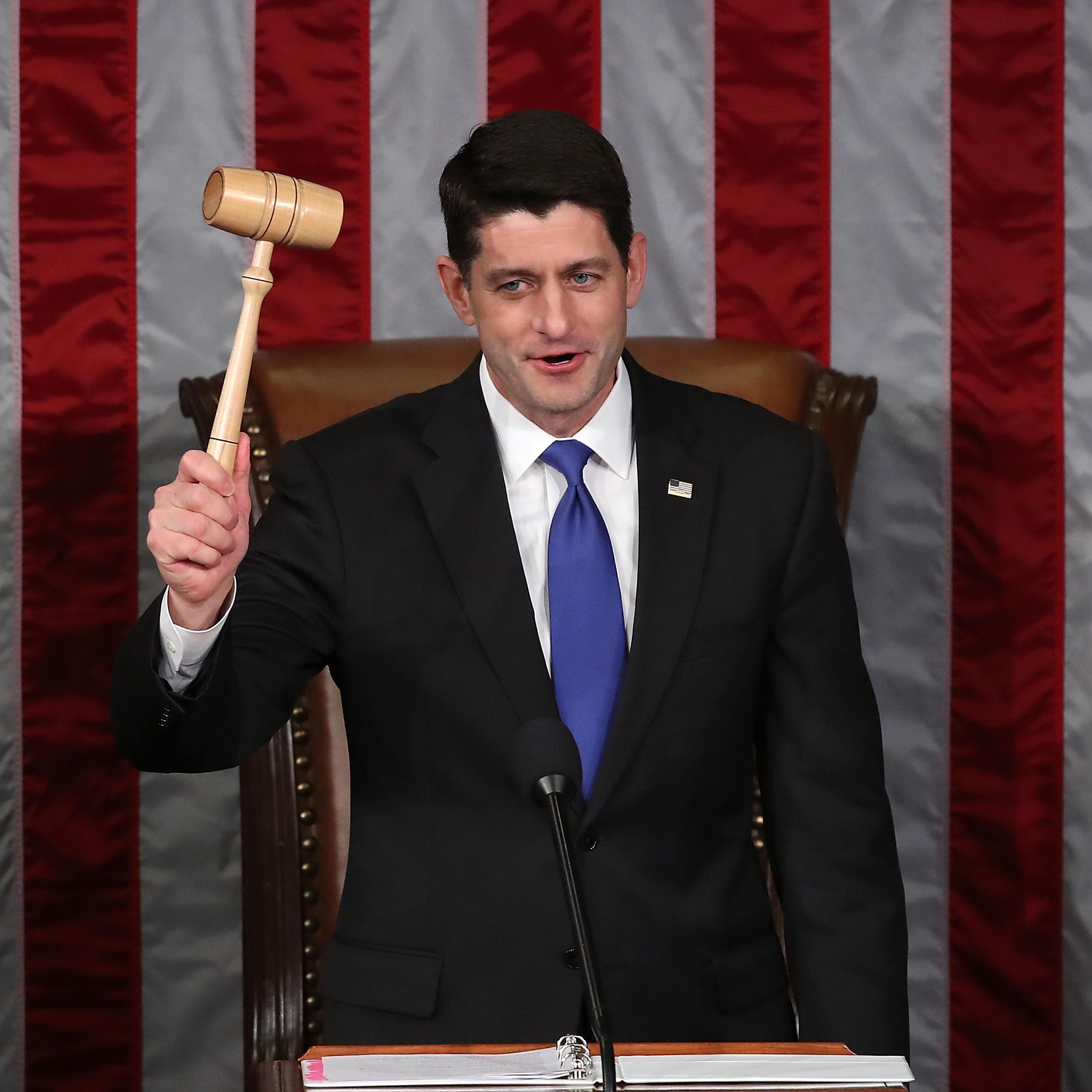 Paul Ryan Swears In Members Of The 115th Congress