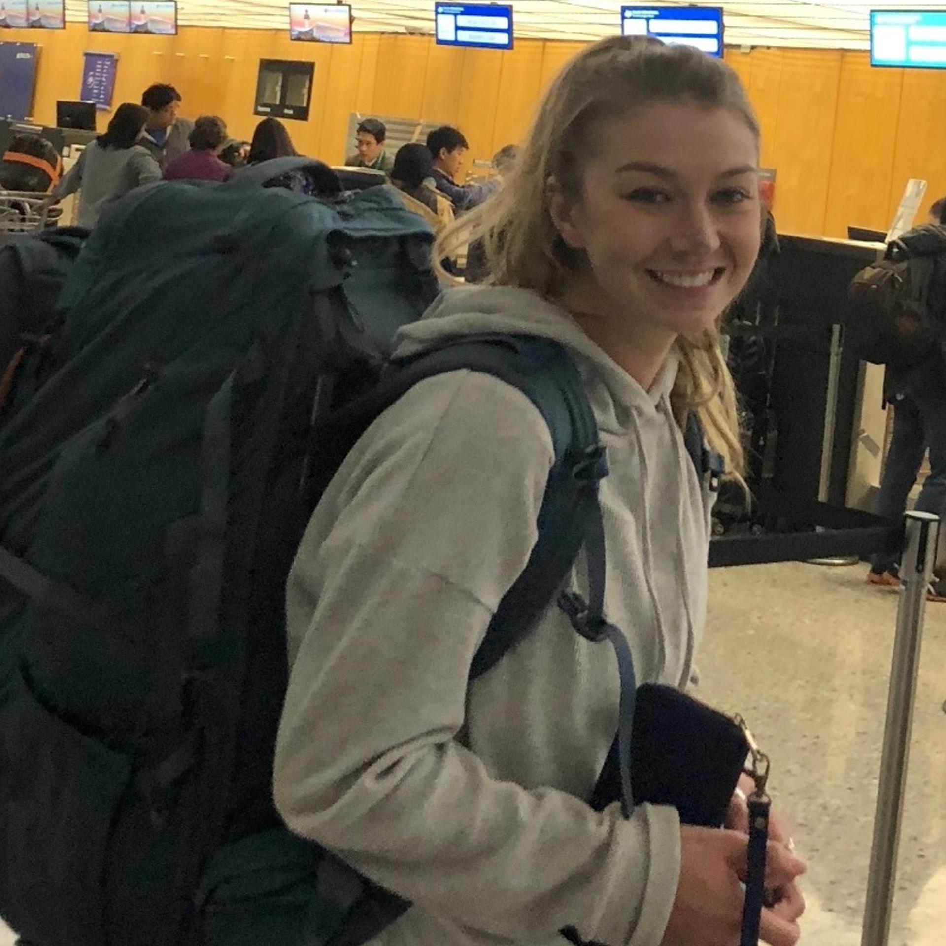 Undated photo of Caroline Bradner, an American teacher stranded in Thailand after becoming paralyzed