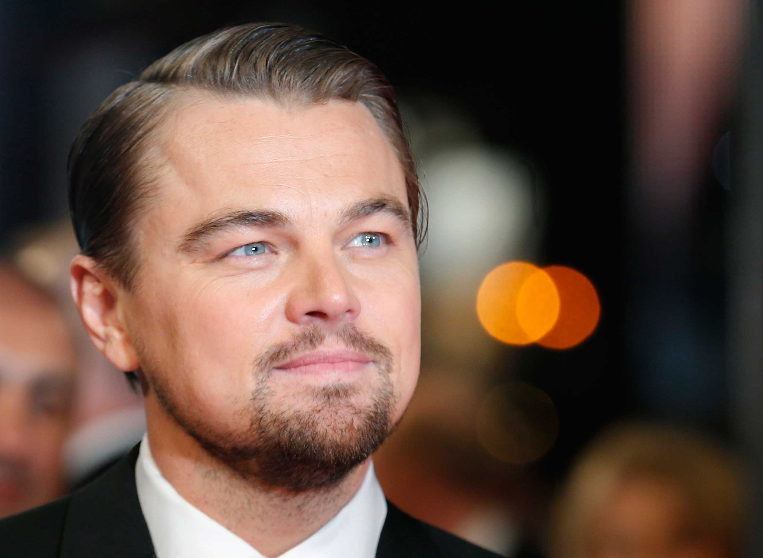Leonardo DiCaprio arrives at the British Academy of Film and Arts awards ceremony at the Royal Opera House in London in this Feb. 16, 2014.