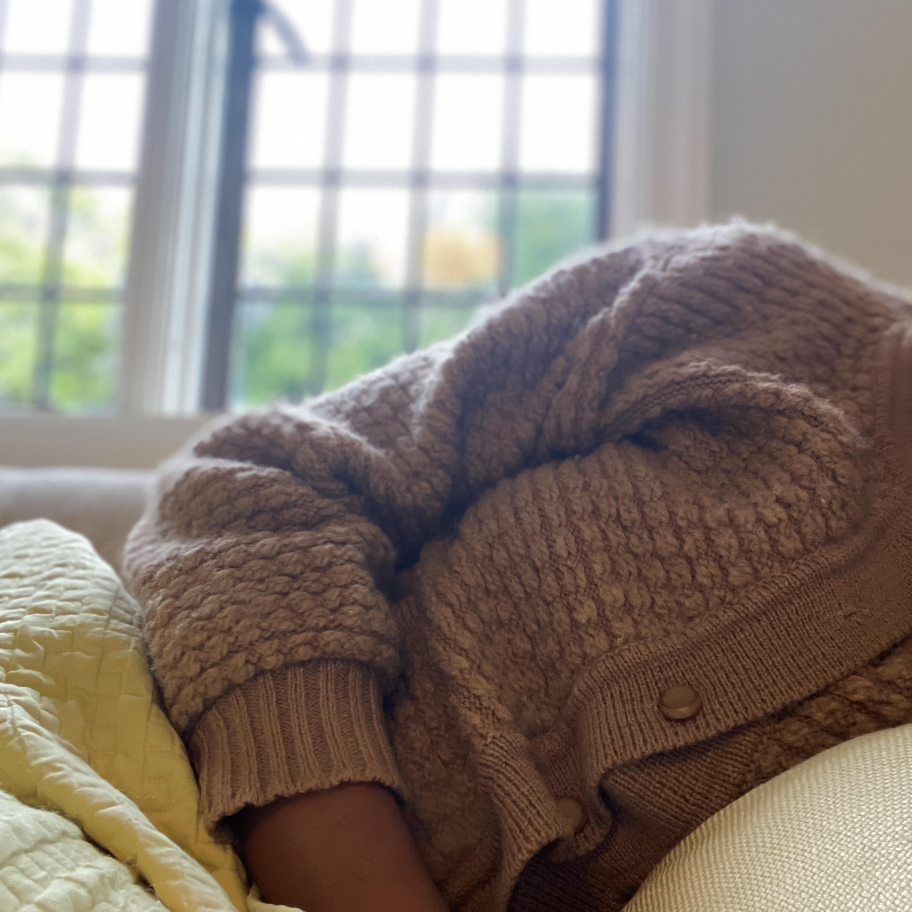 Person resting while sick