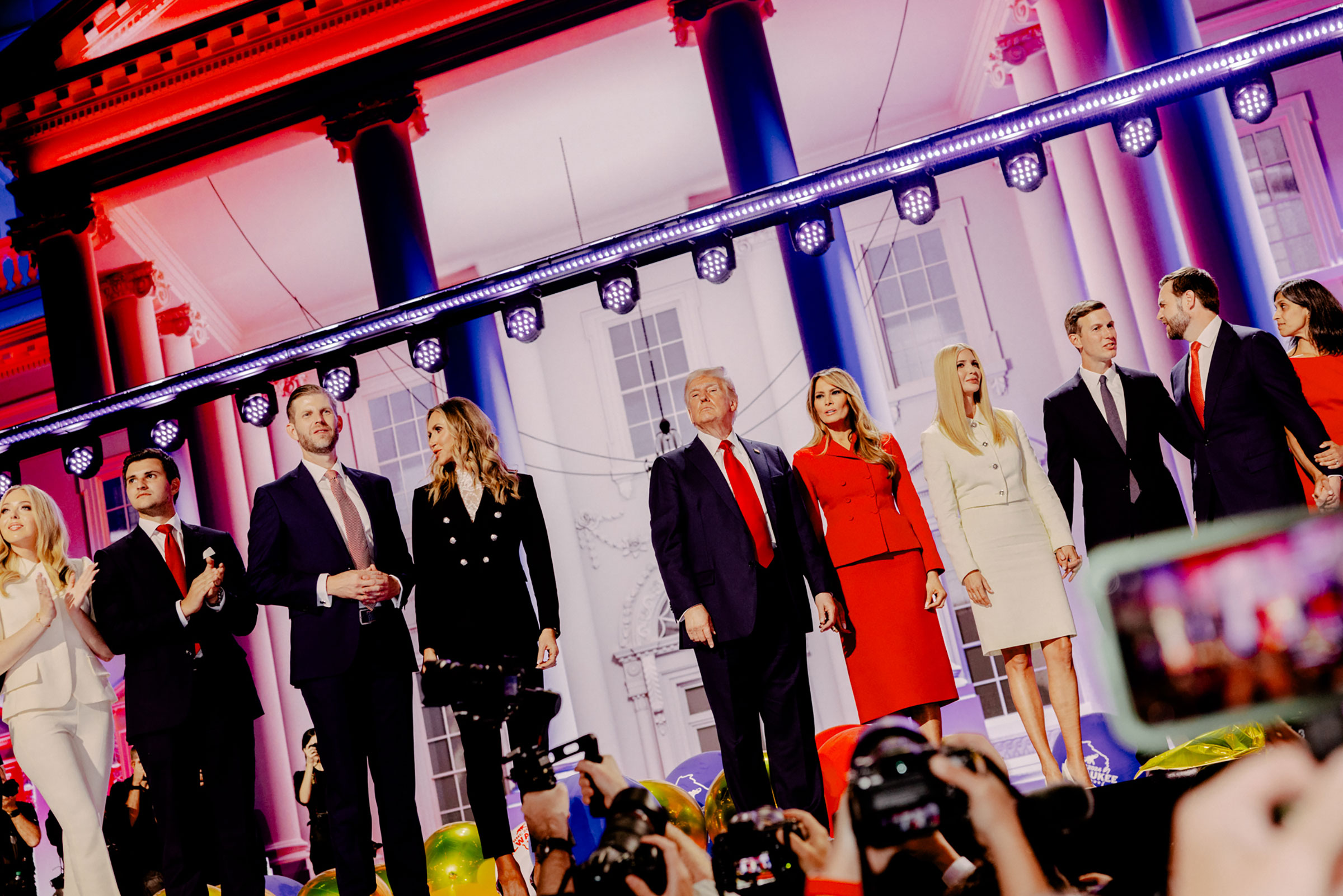 Trump takes the stage on the fourth day of the Republican National Convention in Milwaukee, Wis. on July 18.