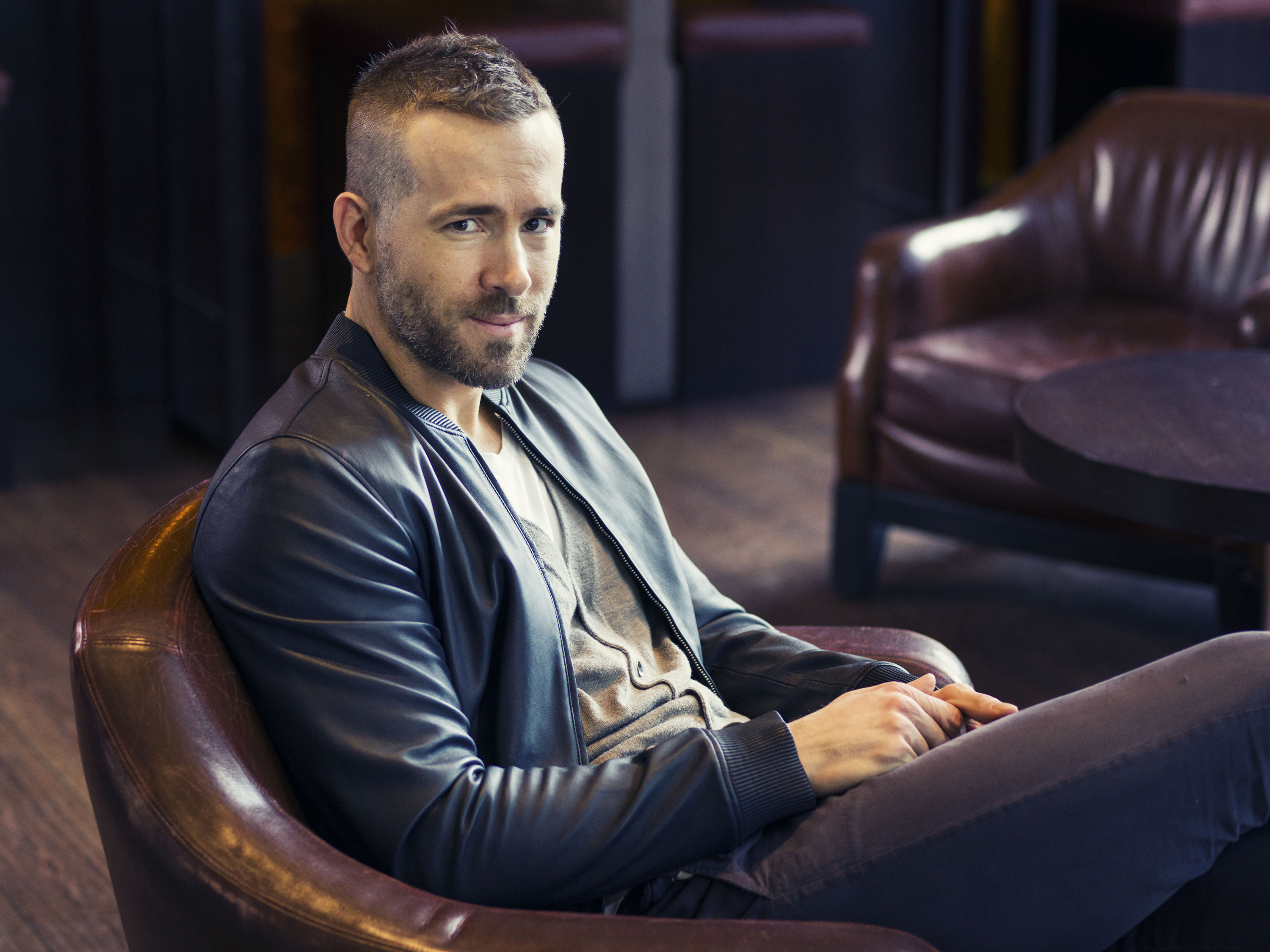 Canadian actor Ryan Reynolds poses for a portrait in promotion of his upcoming role in the film "Woman in Gold" on Feb. 26, 2015 in New York.
